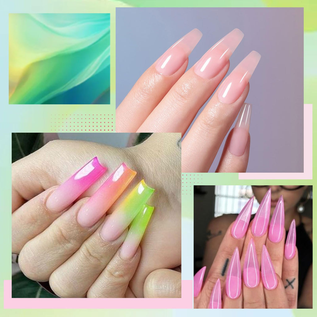 UR SUGAR Neon Extension Gel Set – 6 Colors for Quick, At-Home Nail Extensions