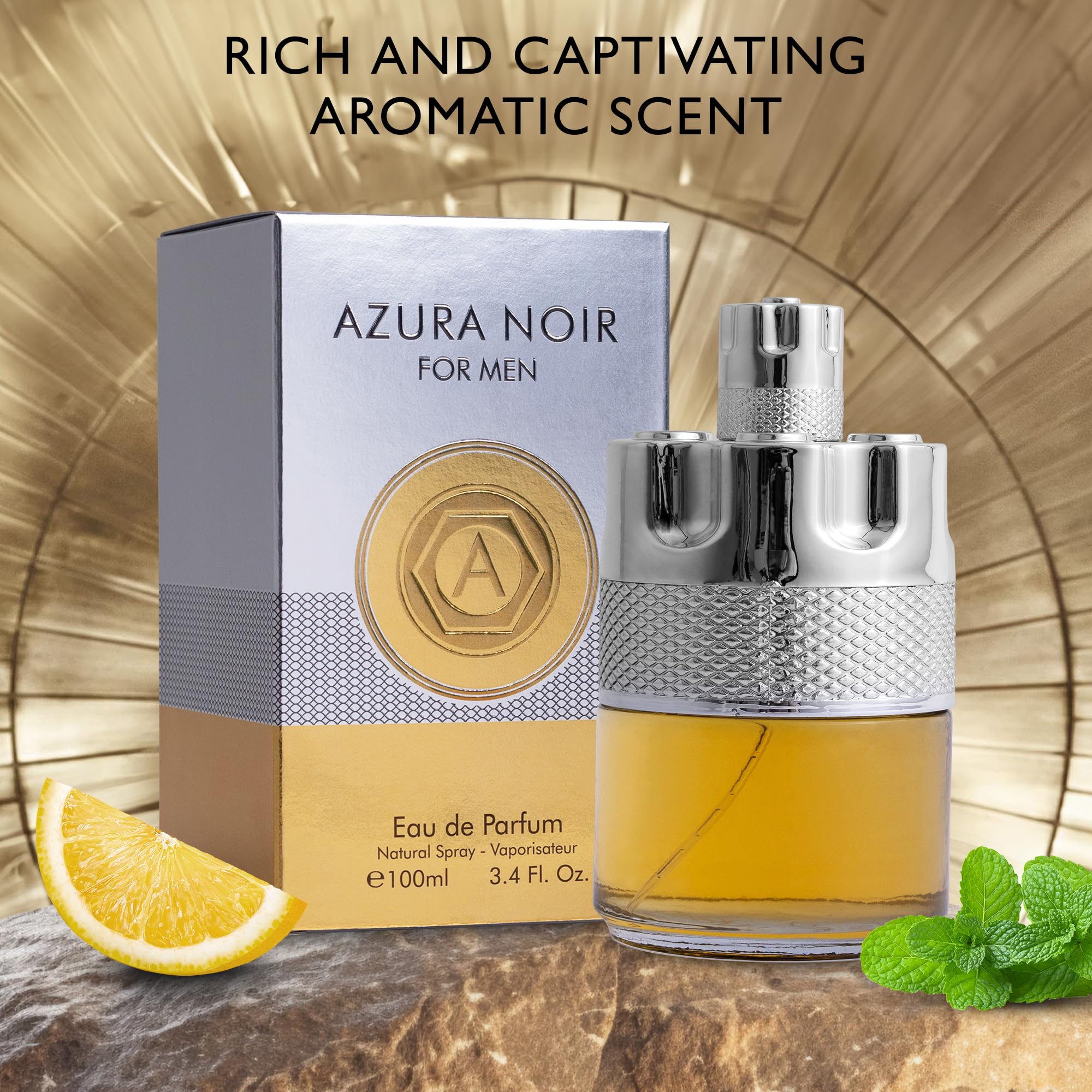 Azura Noir for Men Eau de Parfum | URBAN COLLECTION – Woody Spicy, 100ml