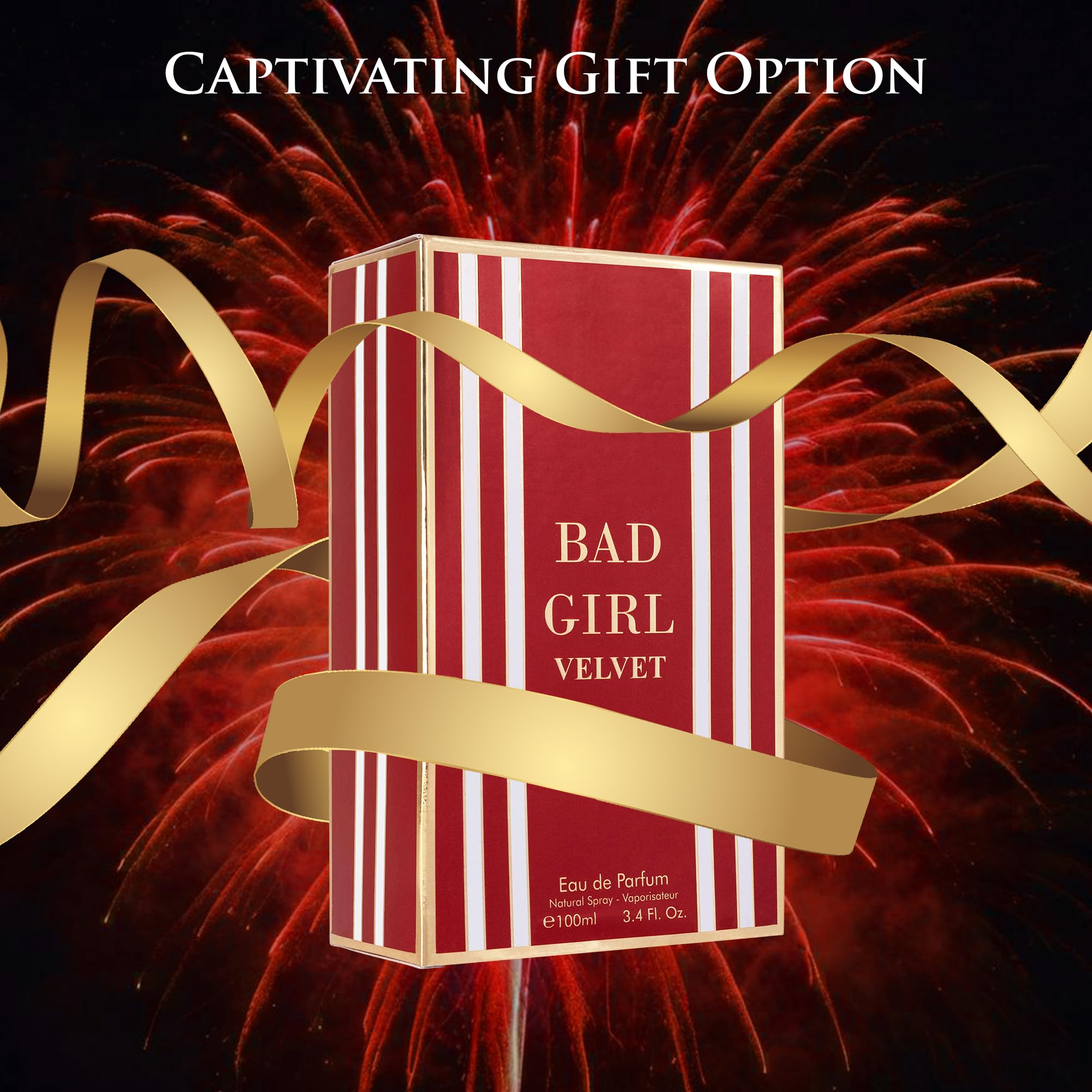 URBAN COLLECTION Bad Girl Velvet for Women – Eau de Parfum 100 ml | Amber Floral, Sweet & Powdery