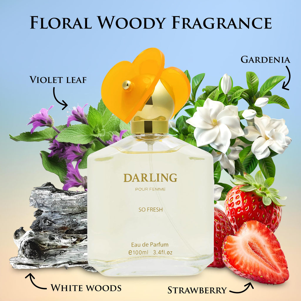 Darling for Women Eau de Parfum - Floral & Woody | Gardenia, Violet & Jasmine | 100ml | Urban Collection