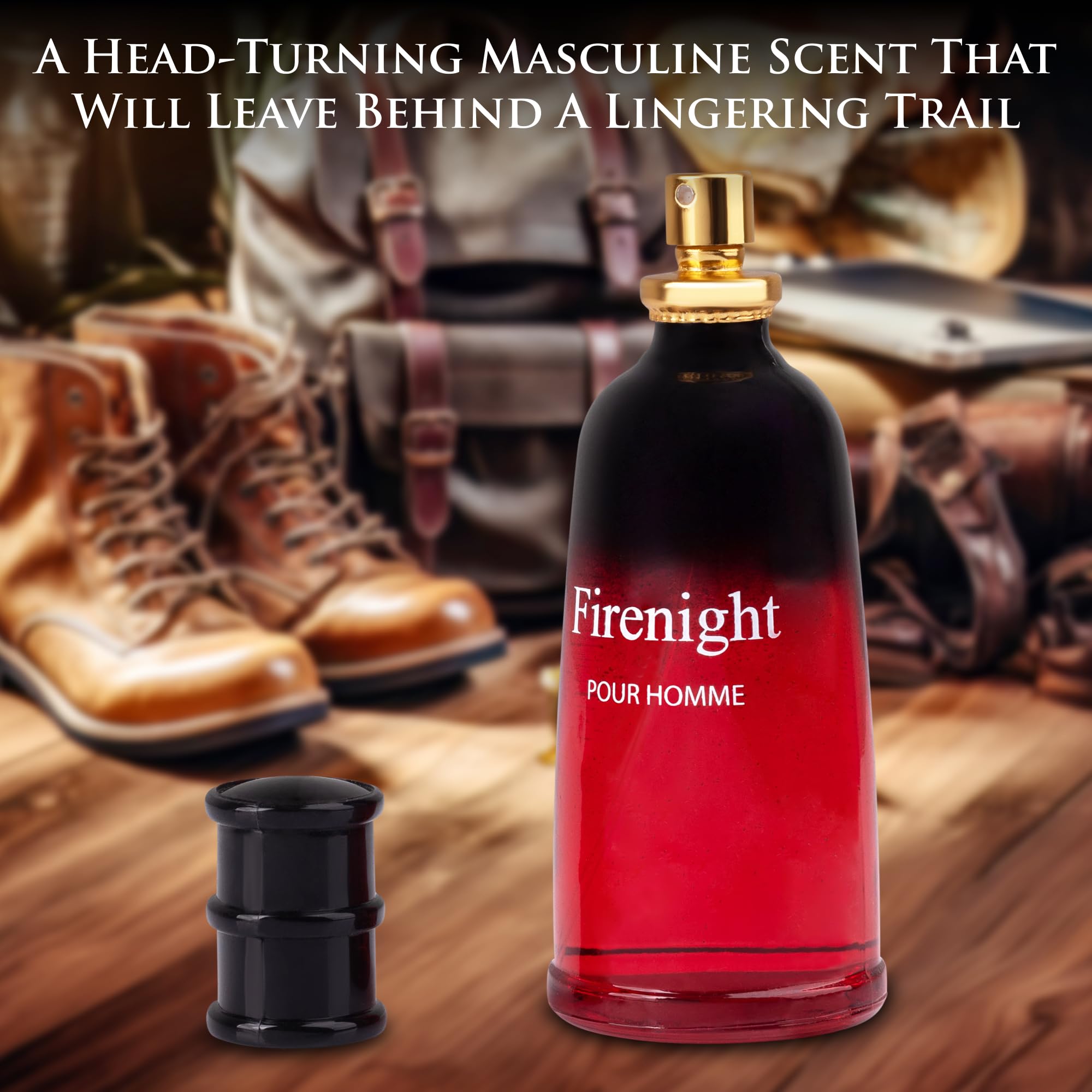 URBAN COLLECTION Firenight for Men Eau de Parfum – 3.4 oz / 100 ml – Citrus, Spice & Violet Notes