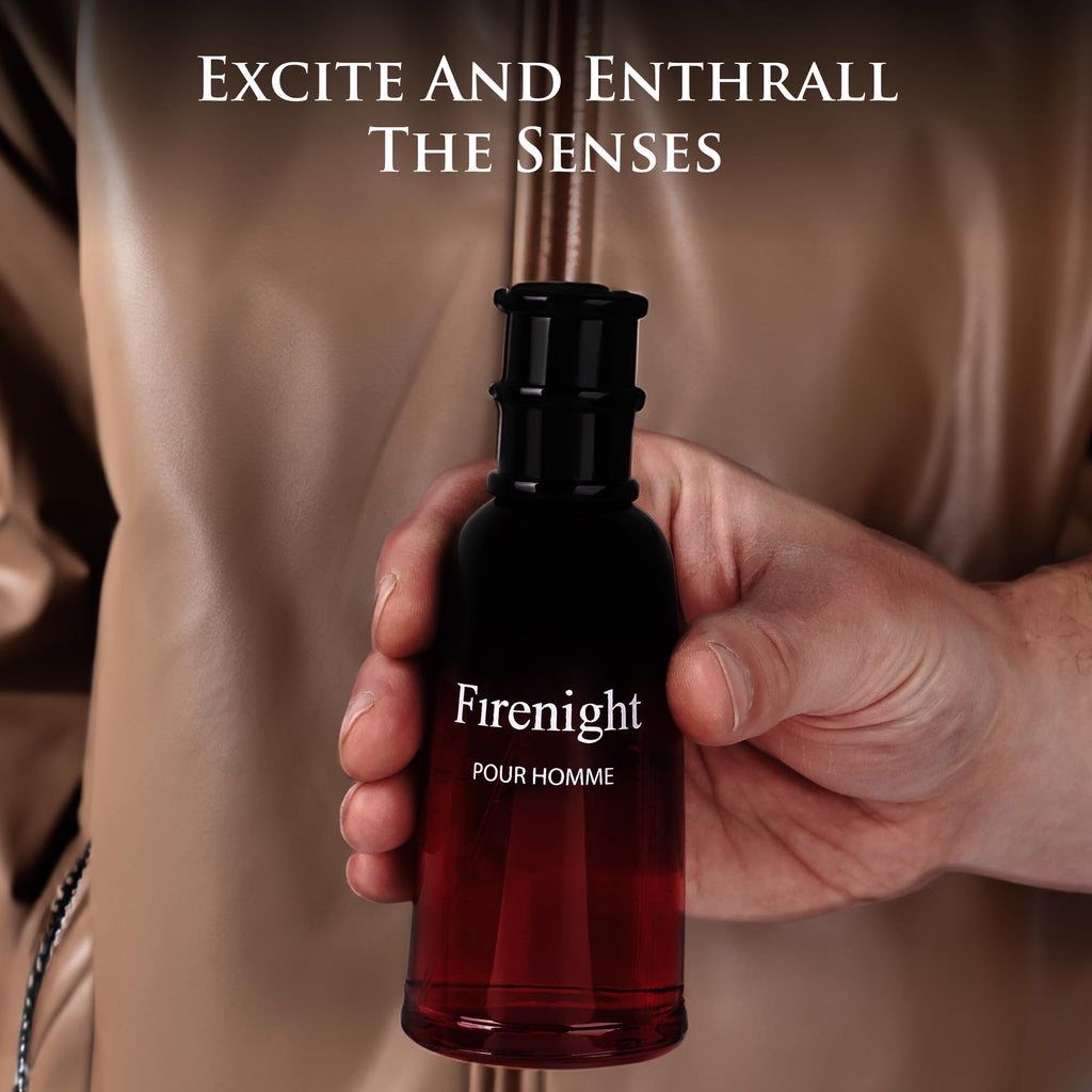 URBAN COLLECTION Firenight for Men Eau de Parfum – 3.4 oz / 100 ml – Citrus, Spice & Violet Notes