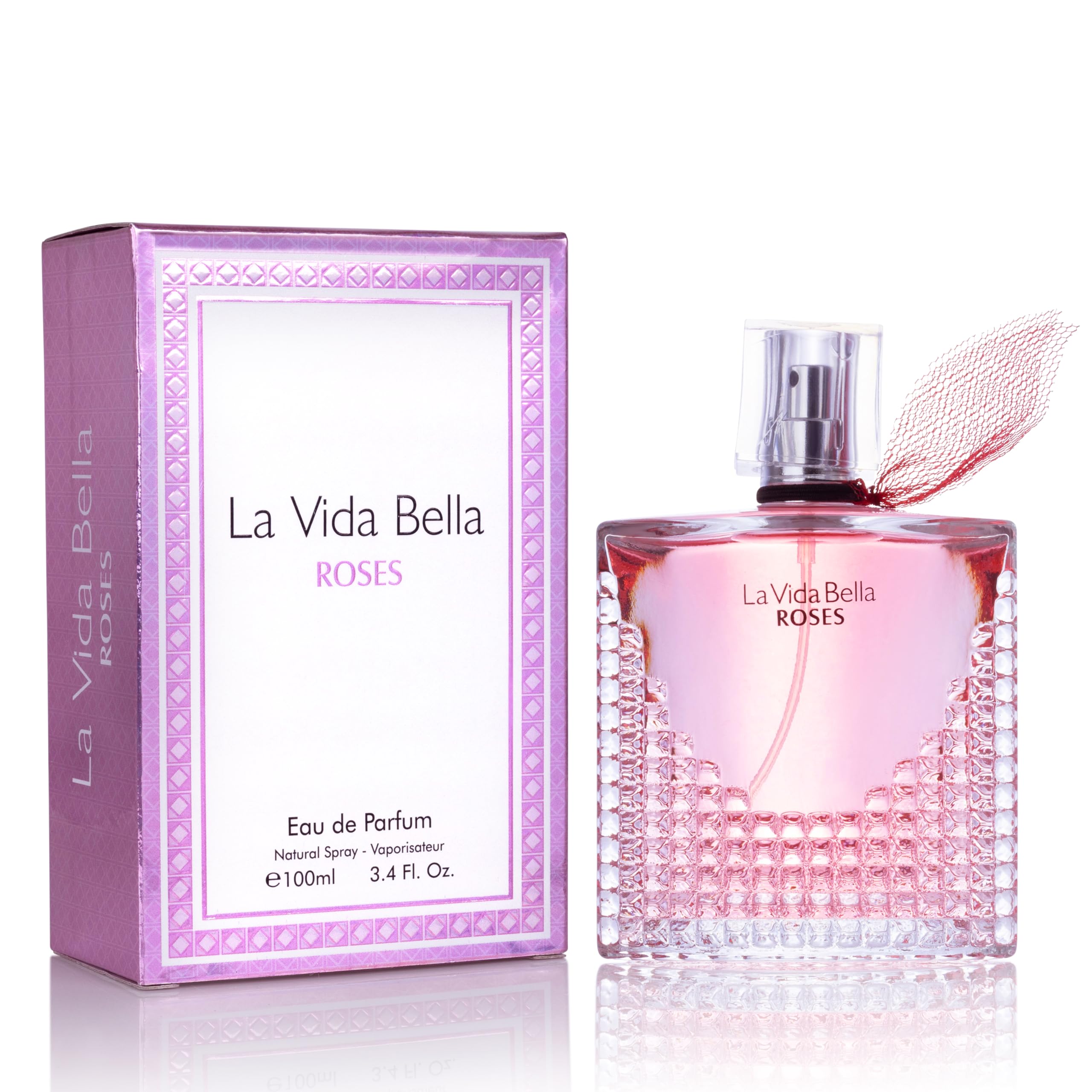 Urban Collection La Vida Bella Roses for Women – Floral Amber Eau de Parfum, 100ml