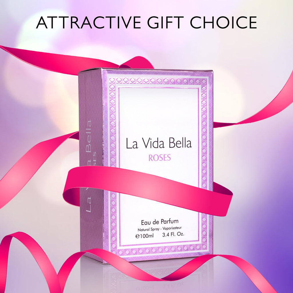 Urban Collection La Vida Bella Roses for Women – Floral Amber Eau de Parfum, 100ml