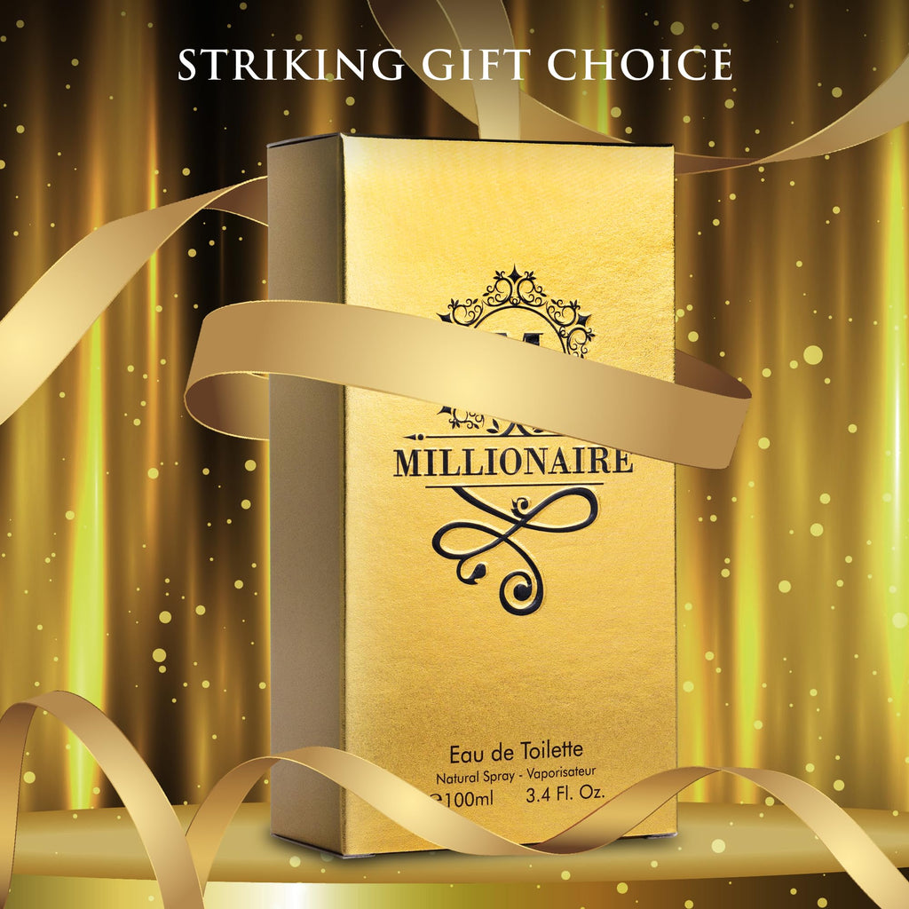 URBAN COLLECTION Millionaire Eau De Toilette for Men – Citrus, Woody & Spicy, 100ml