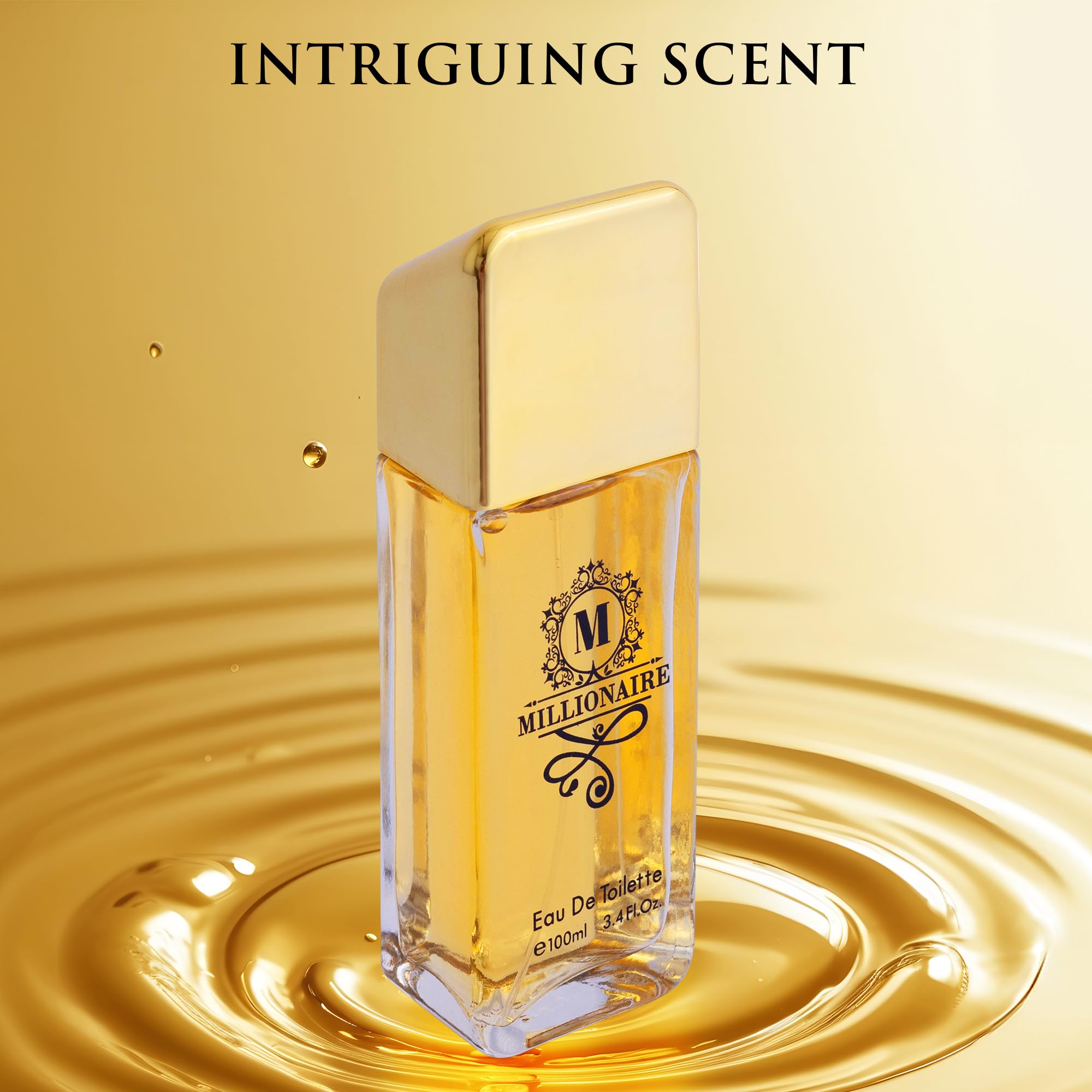 URBAN COLLECTION Millionaire Eau De Toilette for Men – Citrus, Woody & Spicy, 100ml
