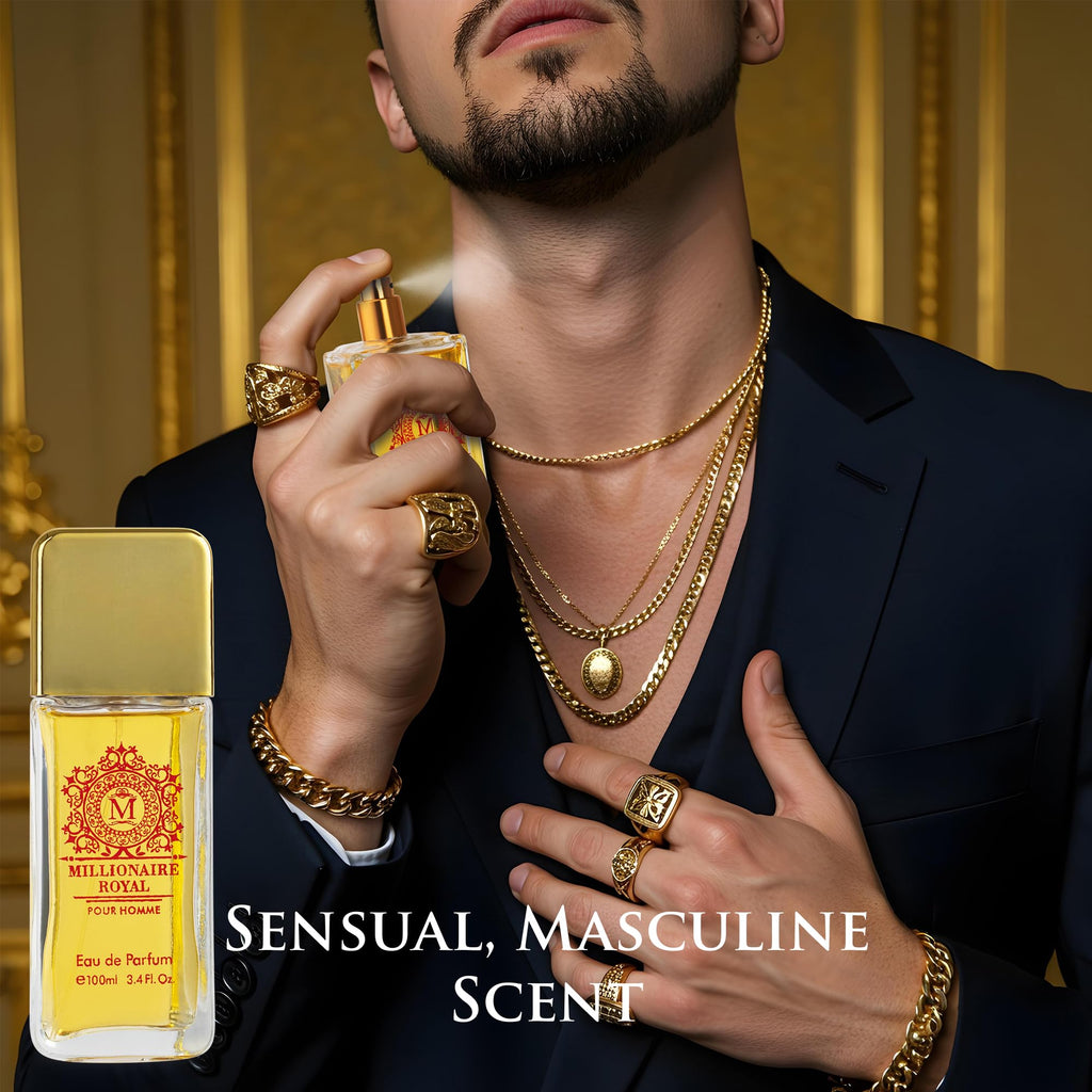 Urban Collection Millionaire Royal for Men – Oriental Fresh Woody Fragrance | 100ml | Paraben-Free, Vegan & Cruelty-Free