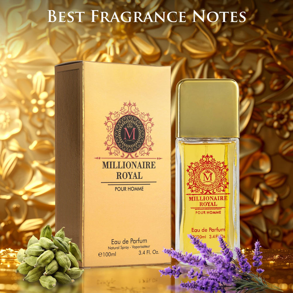 Urban Collection Millionaire Royal for Men – Oriental Fresh Woody Fragrance | 100ml | Paraben-Free, Vegan & Cruelty-Free