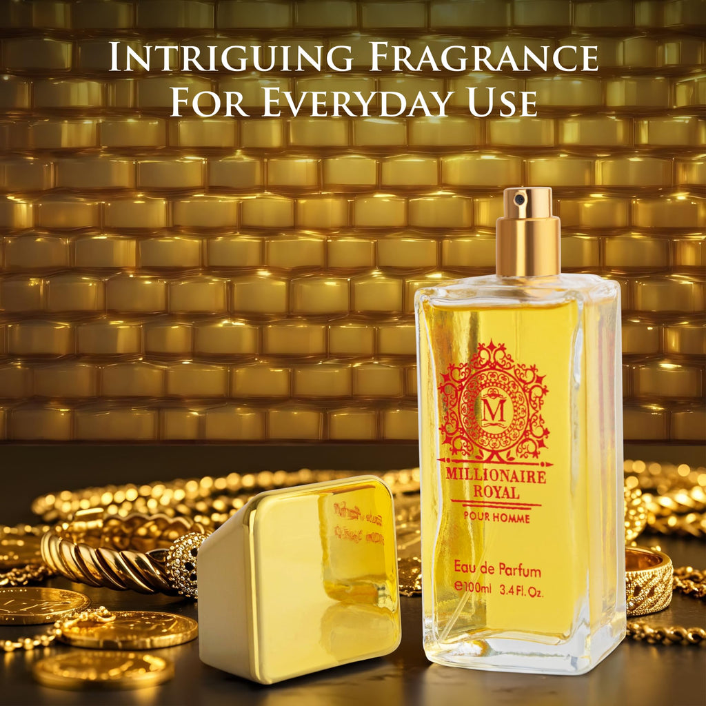 Urban Collection Millionaire Royal for Men – Oriental Fresh Woody Fragrance | 100ml | Paraben-Free, Vegan & Cruelty-Free