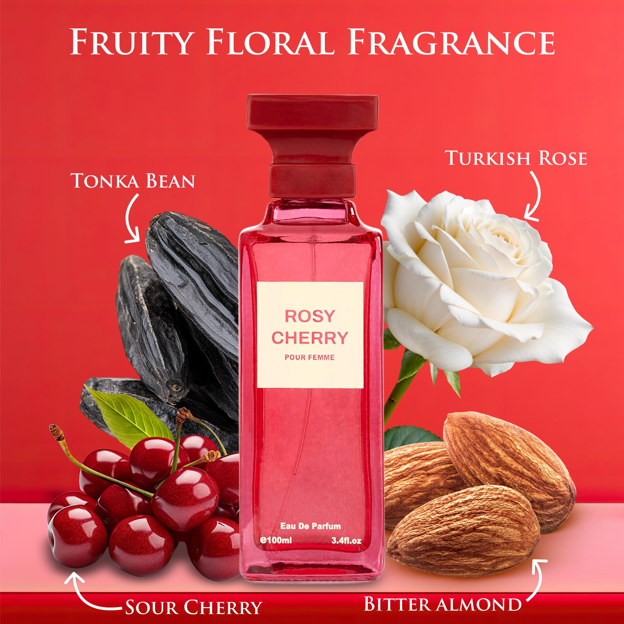 Rosy Cherry for Women | Fruity Floral Fragrance by Urban Collection