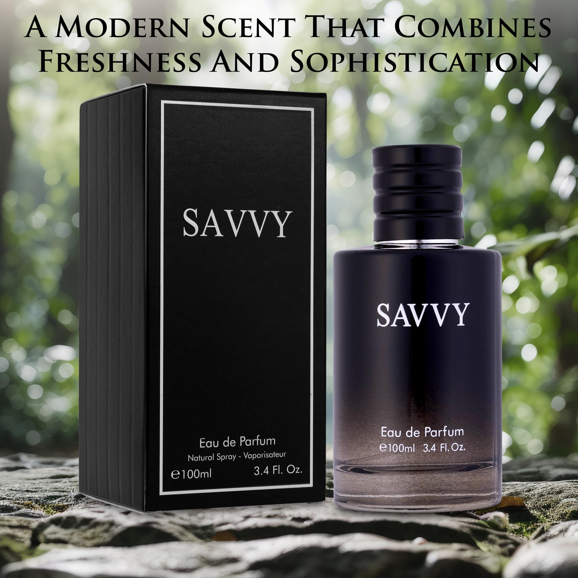 URBAN COLLECTION Savvy for Men Eau de Parfum – Bergamot, Pepper & Vanilla, 100 ml