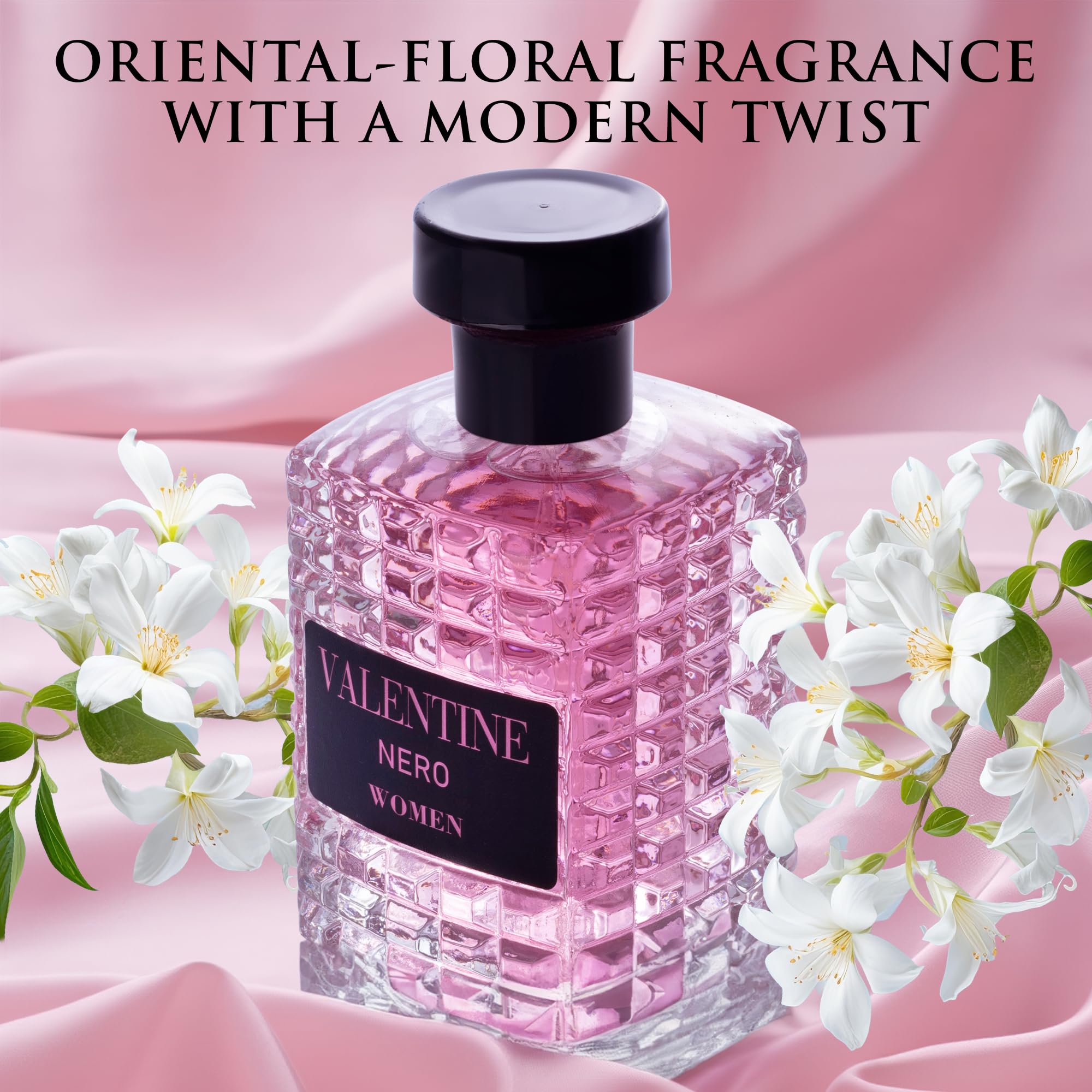 URBAN COLLECTION Valentine for Women Eau De Parfum | Amber Floral Jasmine, Bourbon Vanilla & Woods – 100ml
