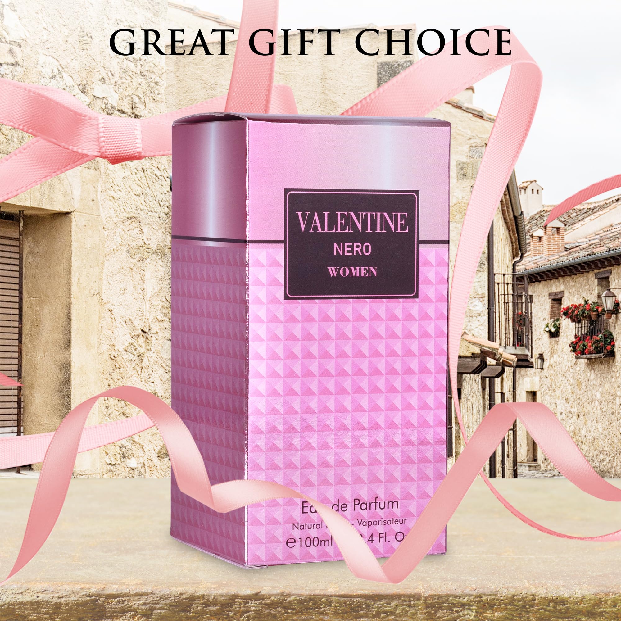 URBAN COLLECTION Valentine for Women Eau De Parfum | Amber Floral Jasmine, Bourbon Vanilla & Woods – 100ml