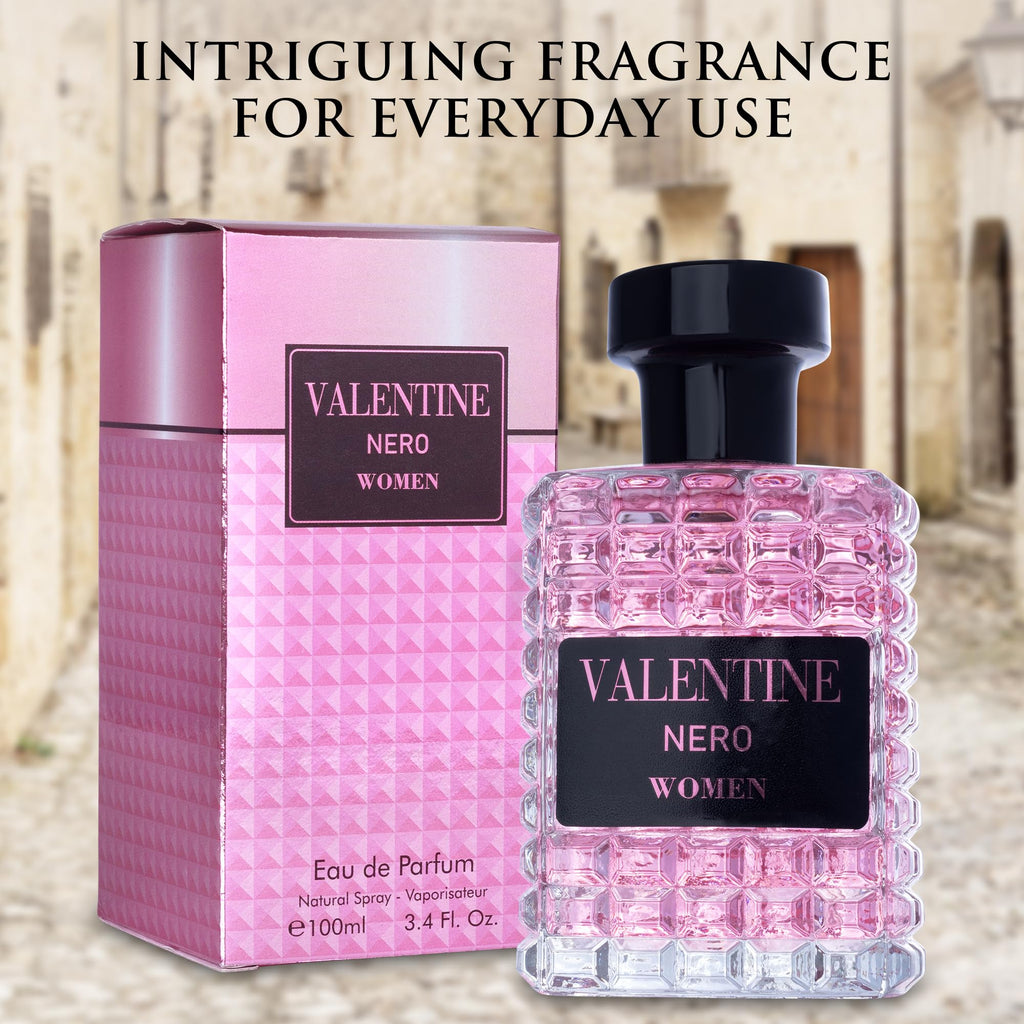 URBAN COLLECTION Valentine for Women Eau De Parfum | Amber Floral Jasmine, Bourbon Vanilla & Woods – 100ml