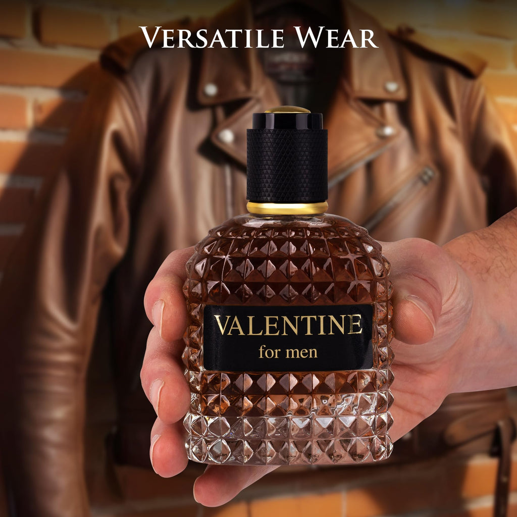 URBAN COLLECTION Valentine for Men Eau De Parfum – Woody Top Notes, Coffee & Hazelnut