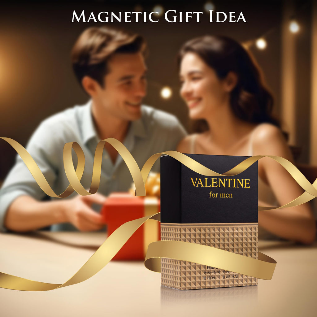 URBAN COLLECTION Valentine for Men Eau De Parfum – Woody Top Notes, Coffee & Hazelnut
