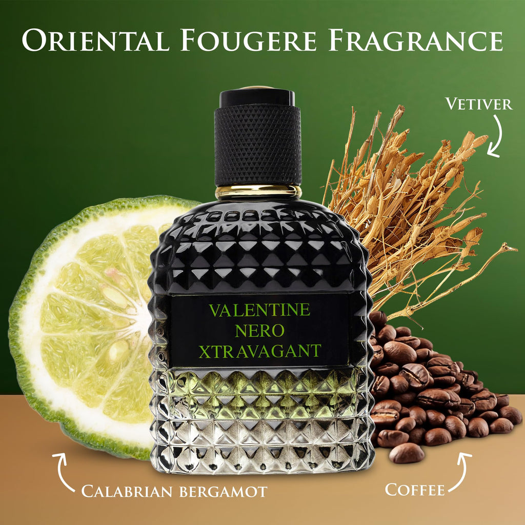 Urban Collection Valentine Nero Xtravagant for Men – Oriental Fougere, Bergamot & Espresso 100ml