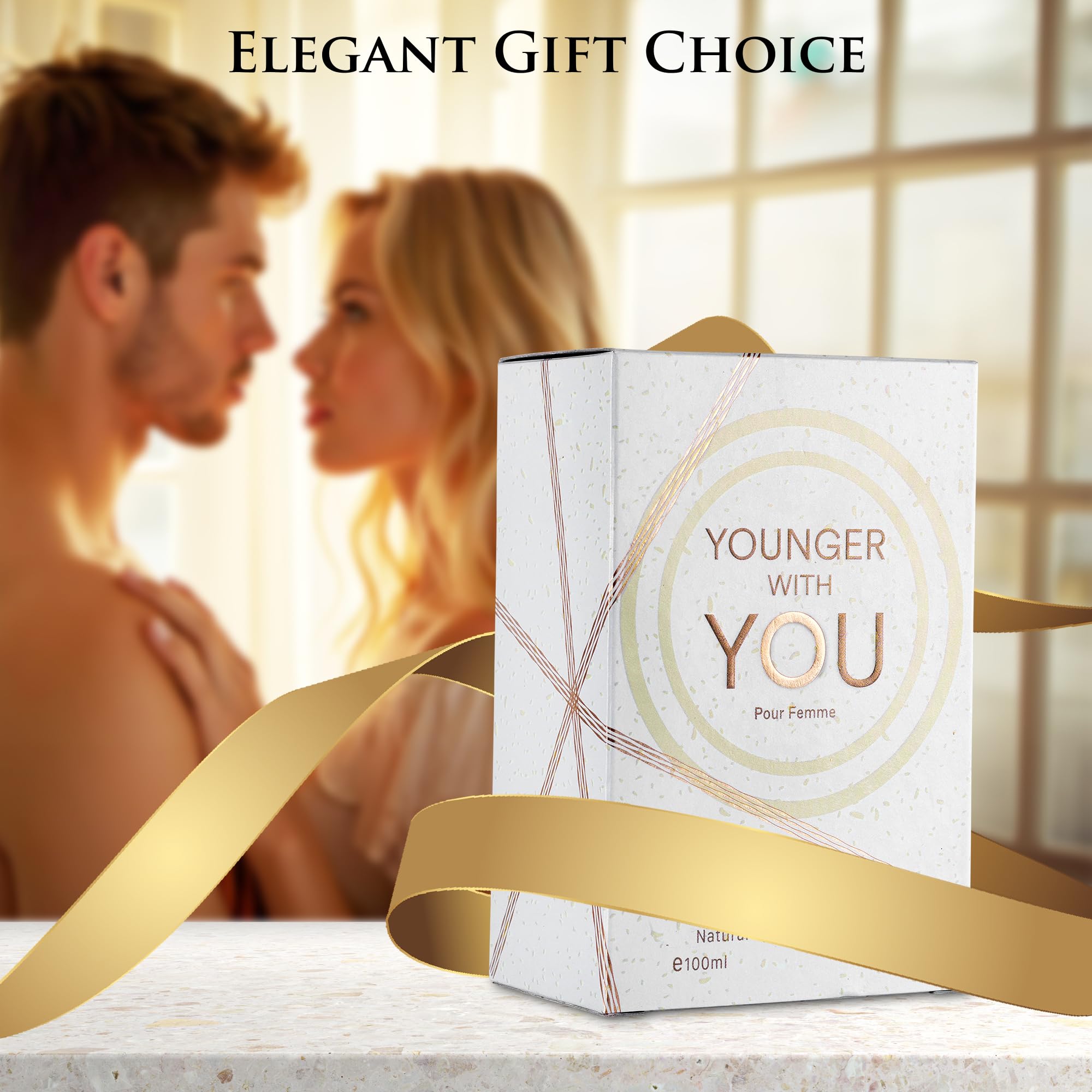 Urban Collection Younger With You for Women – Floral Fruity EDP, Rose & Vanilla Base, Raspberry & Neroli Top, 100ml | Vegan & Cruelty-Free