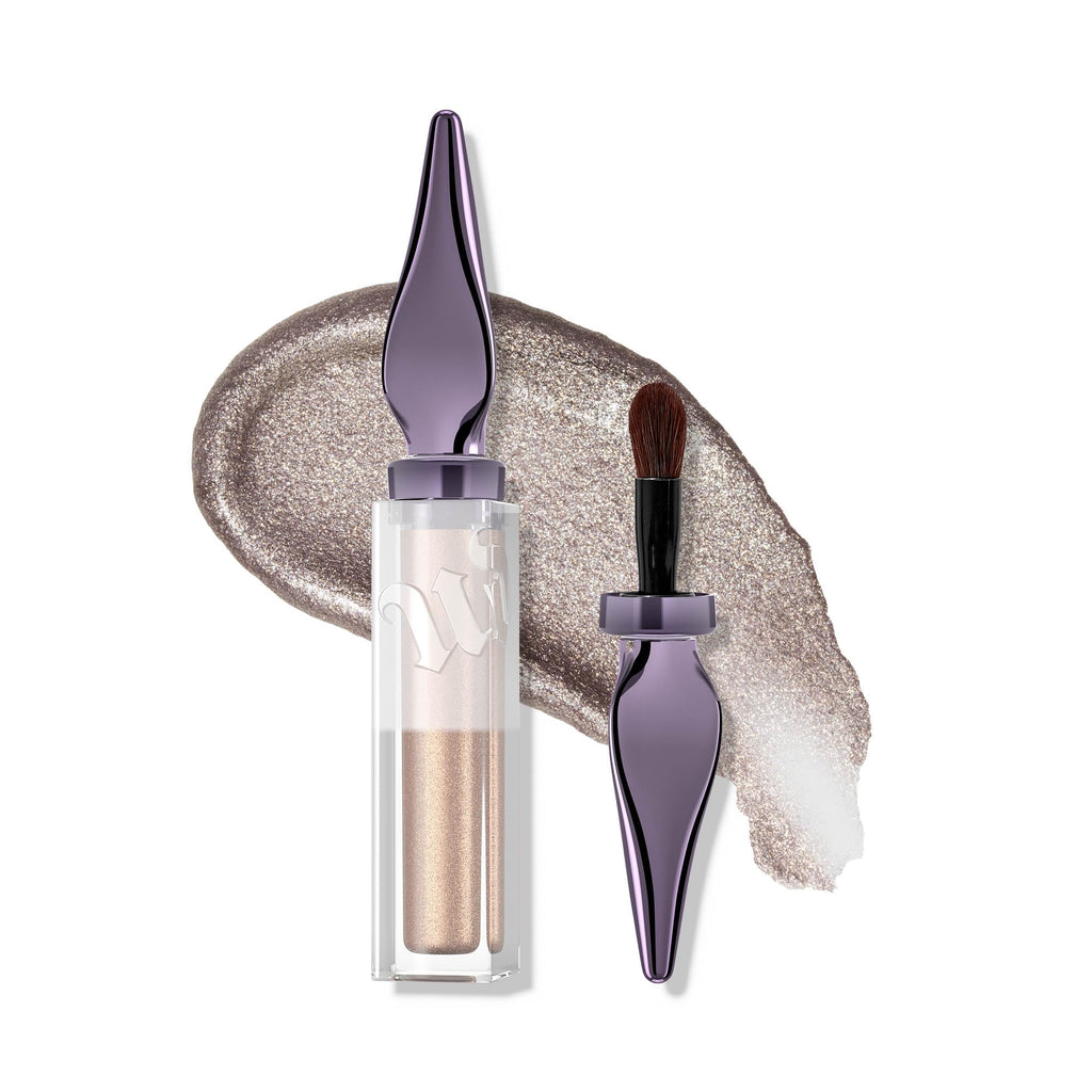 URBAN DECAY 24/7 Glaze-On Liquid Eyeshadow – Silver Spooning, Built-in Brush