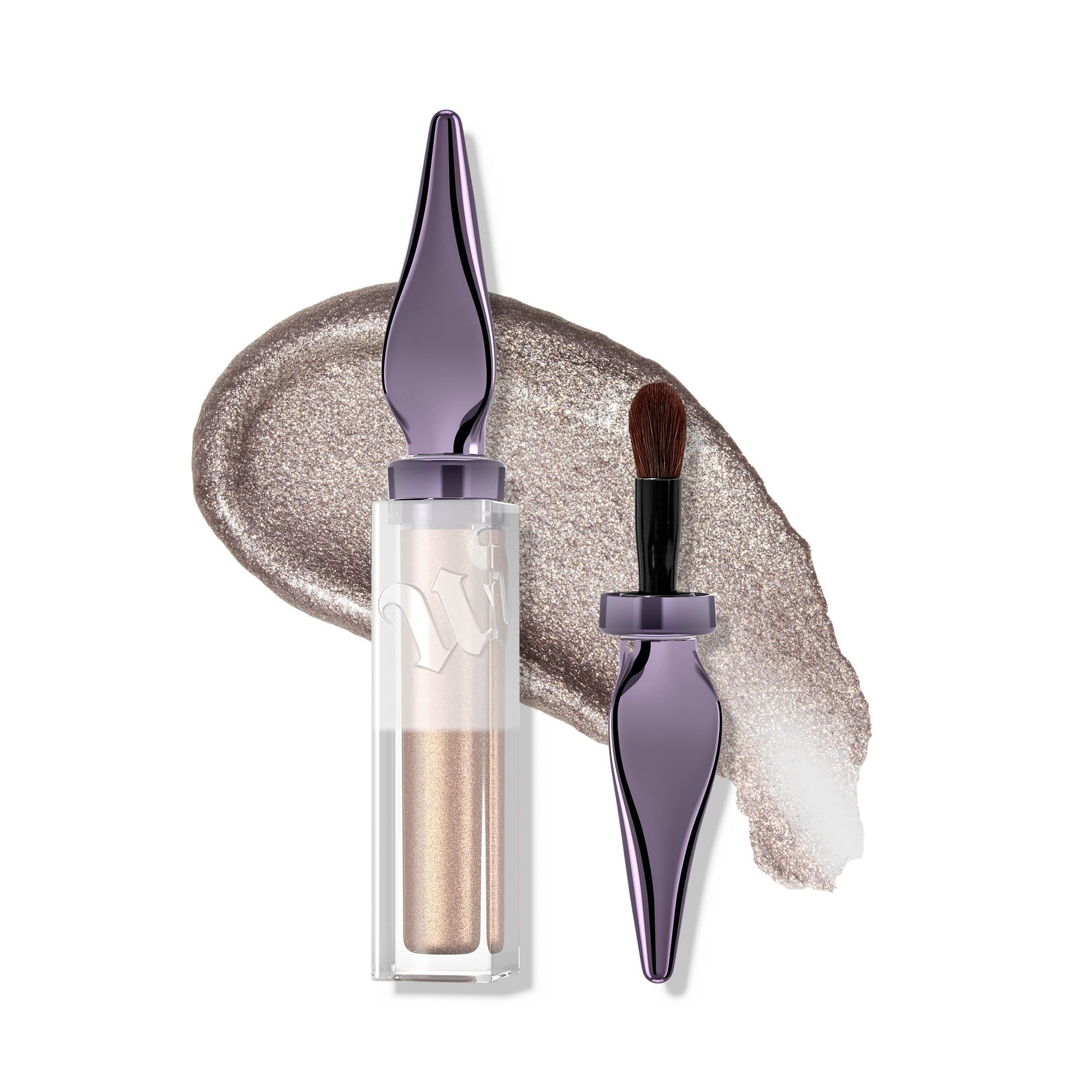 URBAN DECAY 24/7 Glaze-On Liquid Eyeshadow – Silver Spooning, Built-in Brush