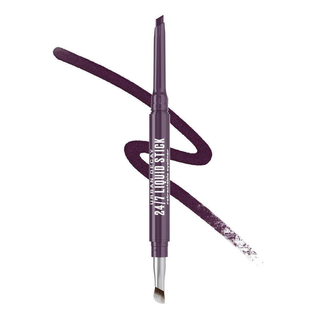 Urban Decay 24/7 Liquid Stick Waterproof Eyeliner – Fluid Fig, Dual-Ended Gel Liner, Up to 24HR Wear