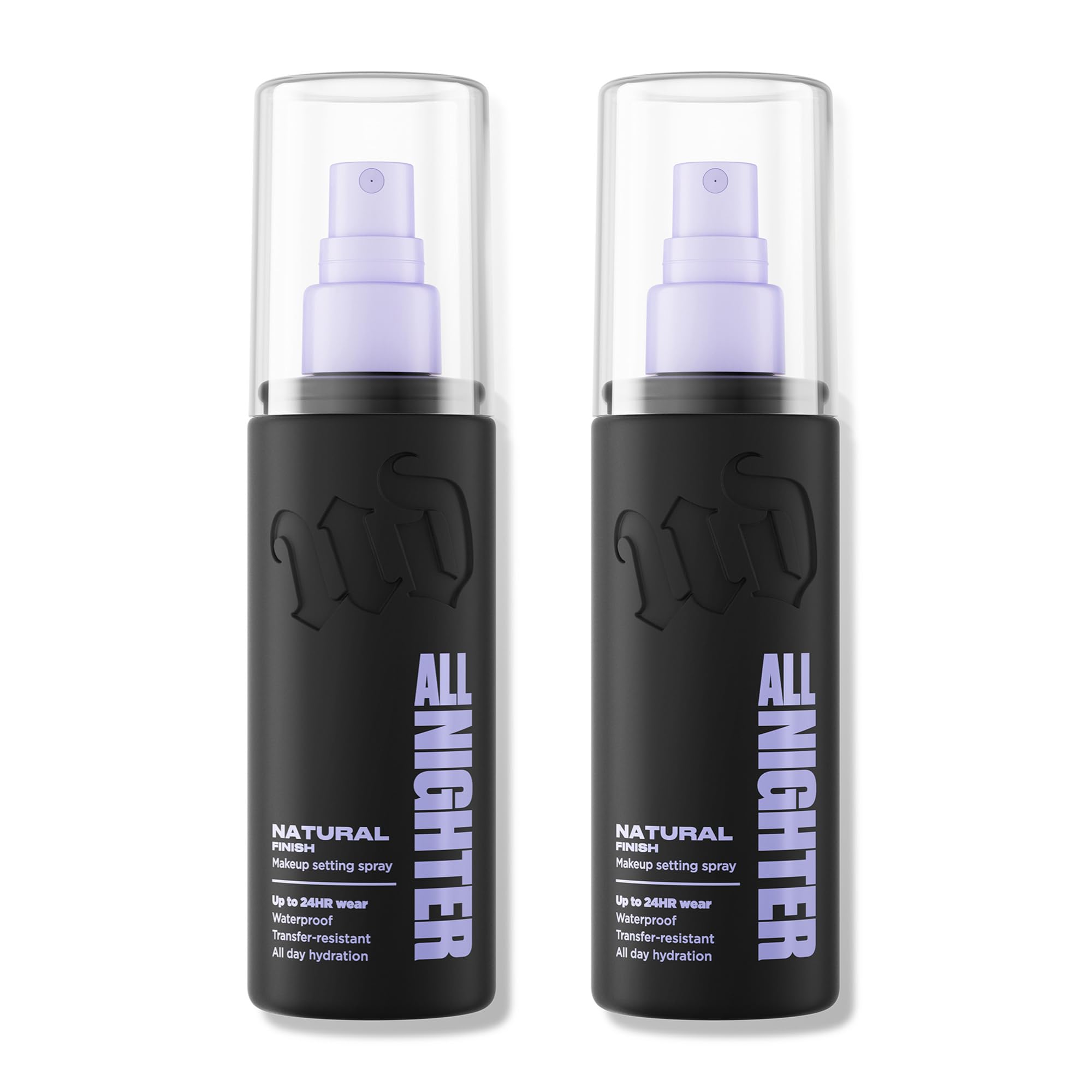 Urban Decay All Nighter Waterproof Setting Spray – Natural Finish, Up to 24HR Wear, 2 x 4 fl oz