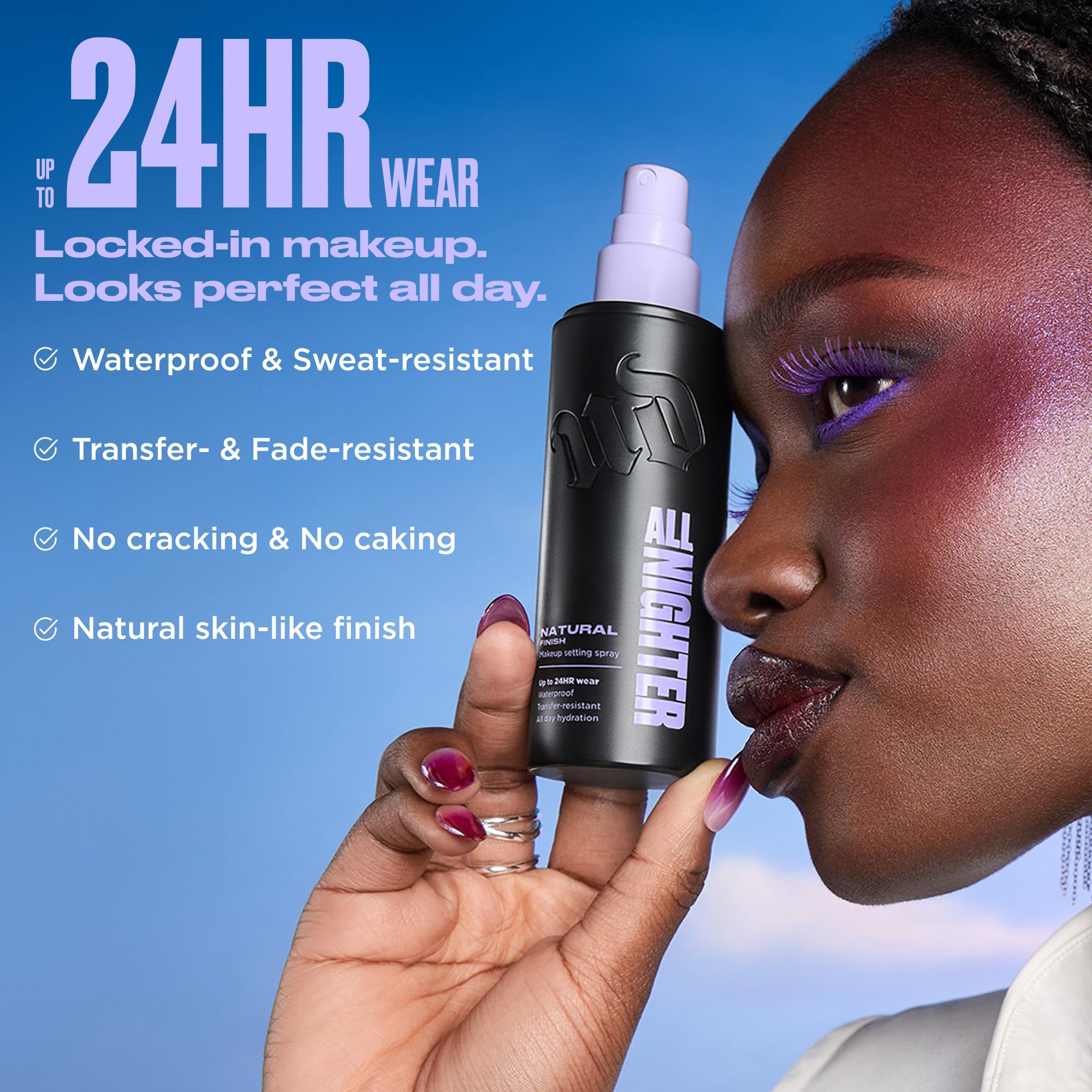 Urban Decay All Nighter Waterproof Setting Spray Travel Mini Set – Up to 24HR Wear