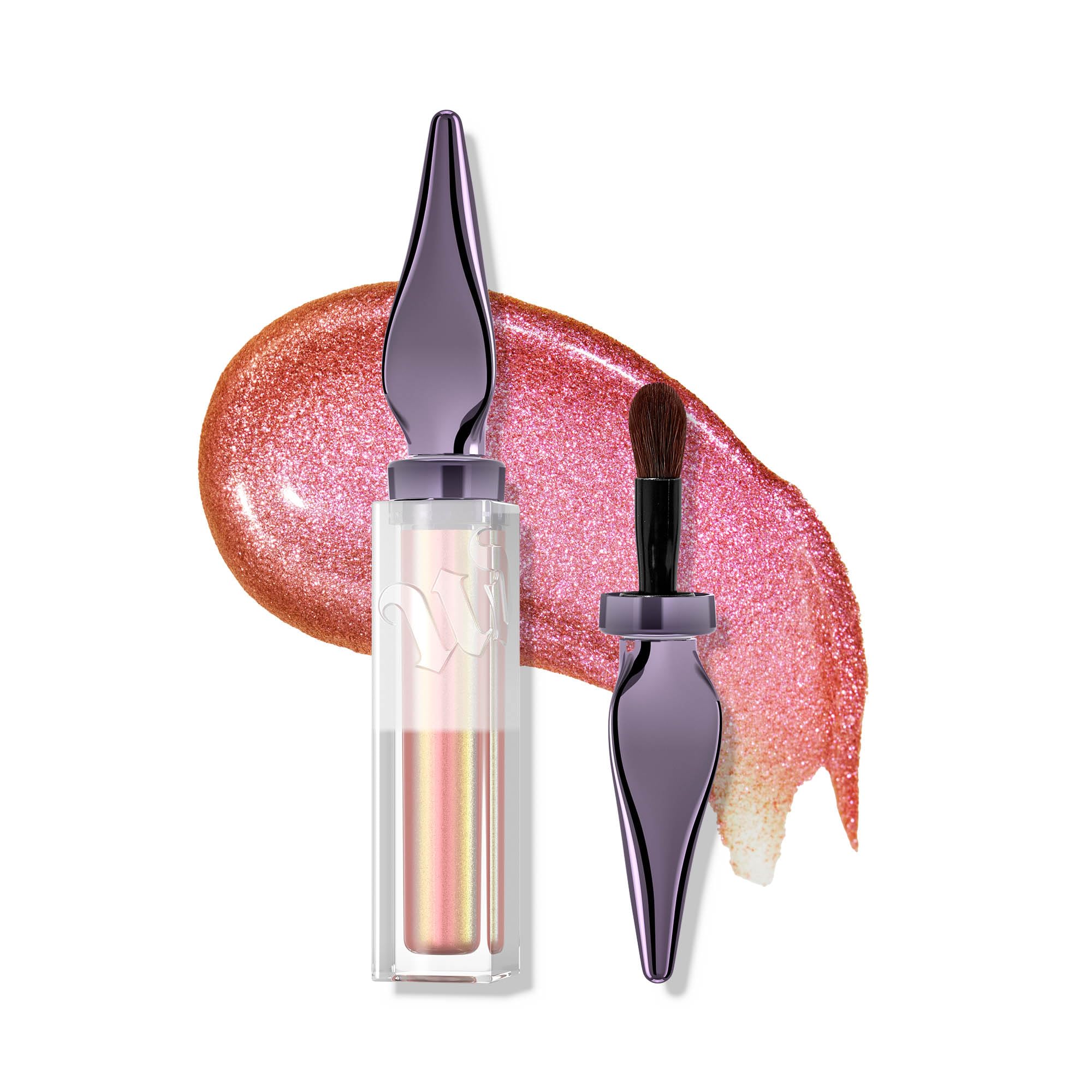 URBAN DECAY 24/7 Glaze-On Liquid Eyeshadow Sunshine Tax & Pink Gold Duo Chrome | Built-In Brush, Crease-Resistant, 0.1 fl oz