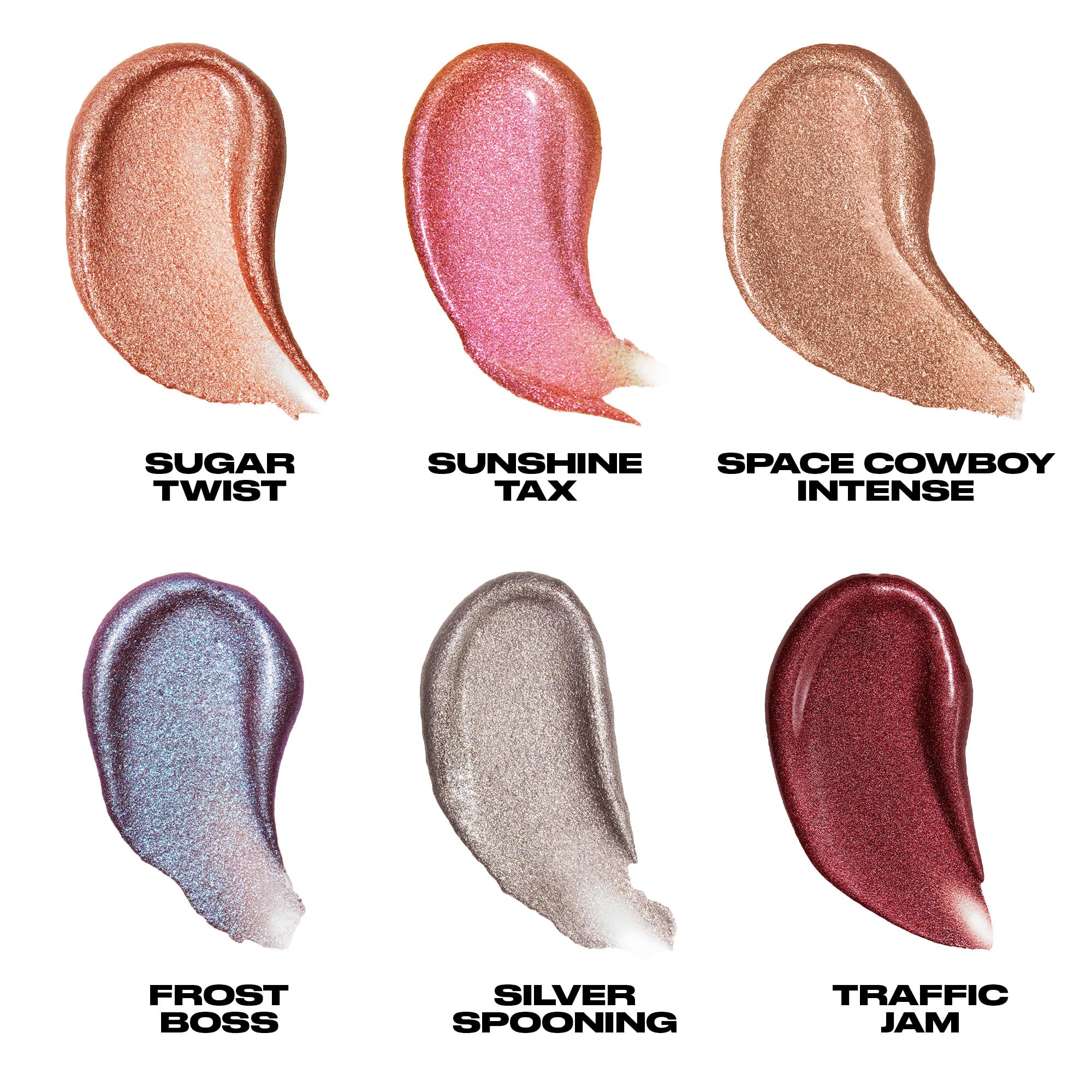 URBAN DECAY 24/7 Glaze-On Liquid Eyeshadow Sunshine Tax & Pink Gold Duo Chrome | Built-In Brush, Crease-Resistant, 0.1 fl oz