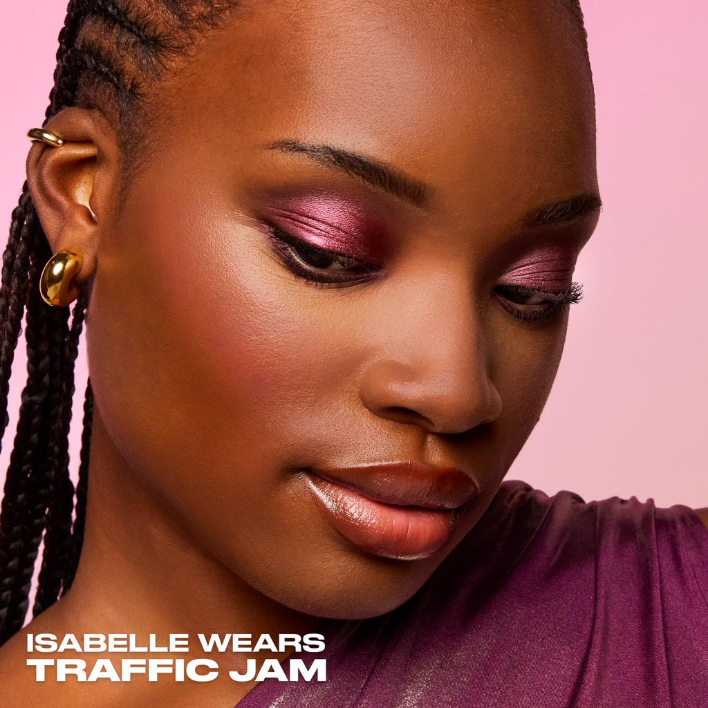 Urban Decay 24/7 Glaze-On Traffic Jam Burgundy Shimmer | Long-Lasting Liquid Eyeshadow