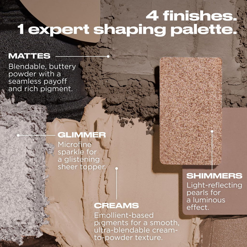 Urban Decay Naked Shaped Eyeshadow Palette – 14 Cool-Tone Shades, All-in-One Eye & Face Palette, Up to 16HR Wear