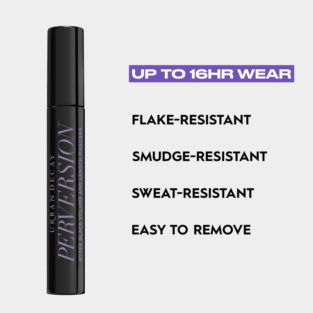 Urban Decay Perversion Volumizing Mascara (Travel Size) - Intense Black, 0.13 fl oz
