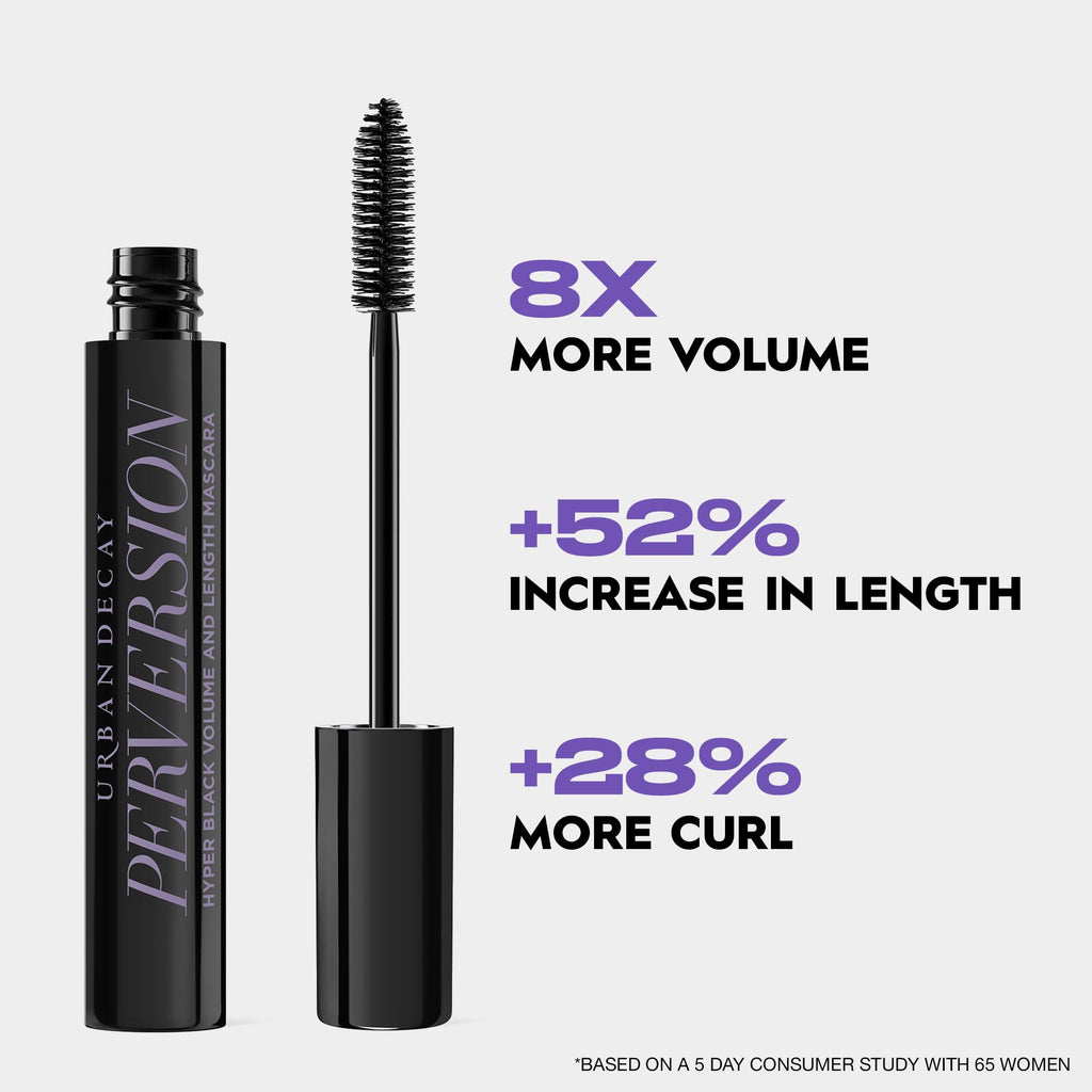 Urban Decay Perversion Volumizing Mascara (Travel Size) - Intense Black, 0.13 fl oz