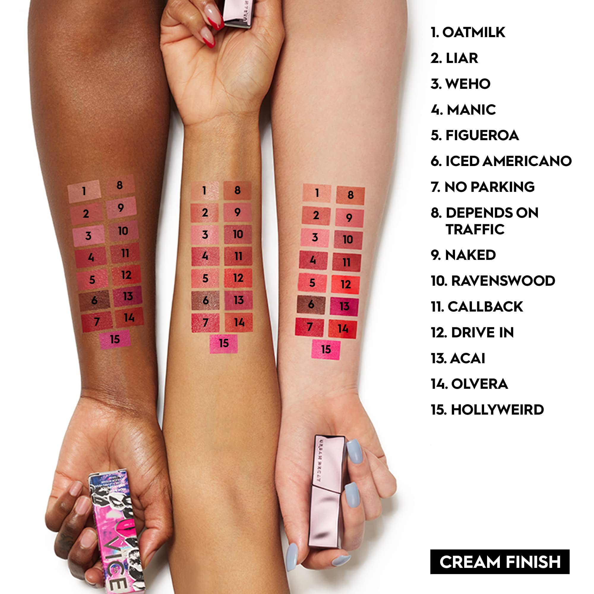 URBAN DECAY Vice Hydrating Lipstick – Art Walk (Medium Rose Pink, Matte)