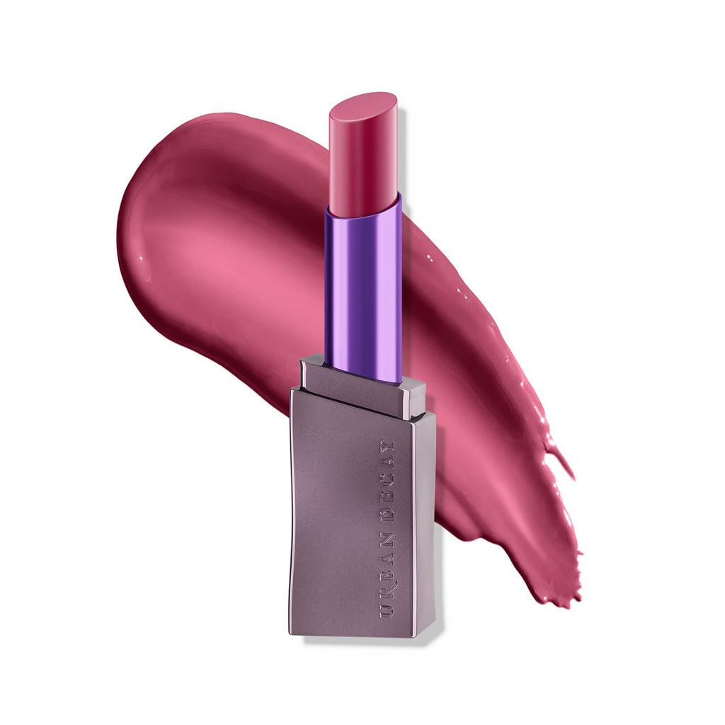 URBAN DECAY Vice Hydrating Lipstick Love Trap – Sheer Deep Plum Shine, Aloe Vera & Avocado Oil, Vegan