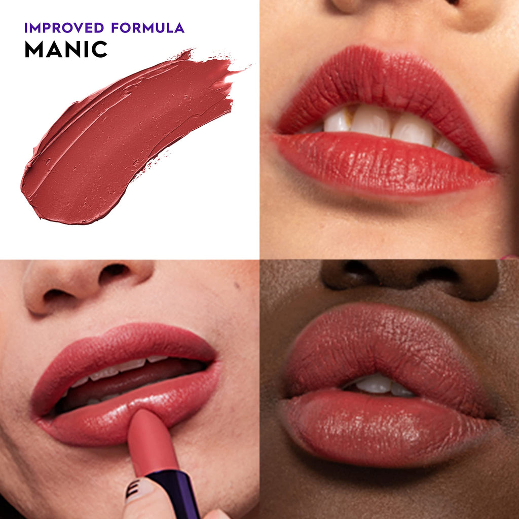 URBAN DECAY Vice Hydrating Lipstick Manic — Soft Wine Mauve, Cream Finish