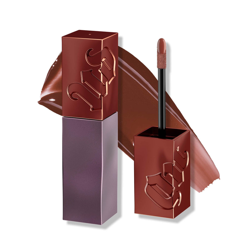 Urban Decay Vice Lip Bond Glossy Longwear Lipstick – Law of Attraction Toffee Nude | 16HR Transfer-Proof