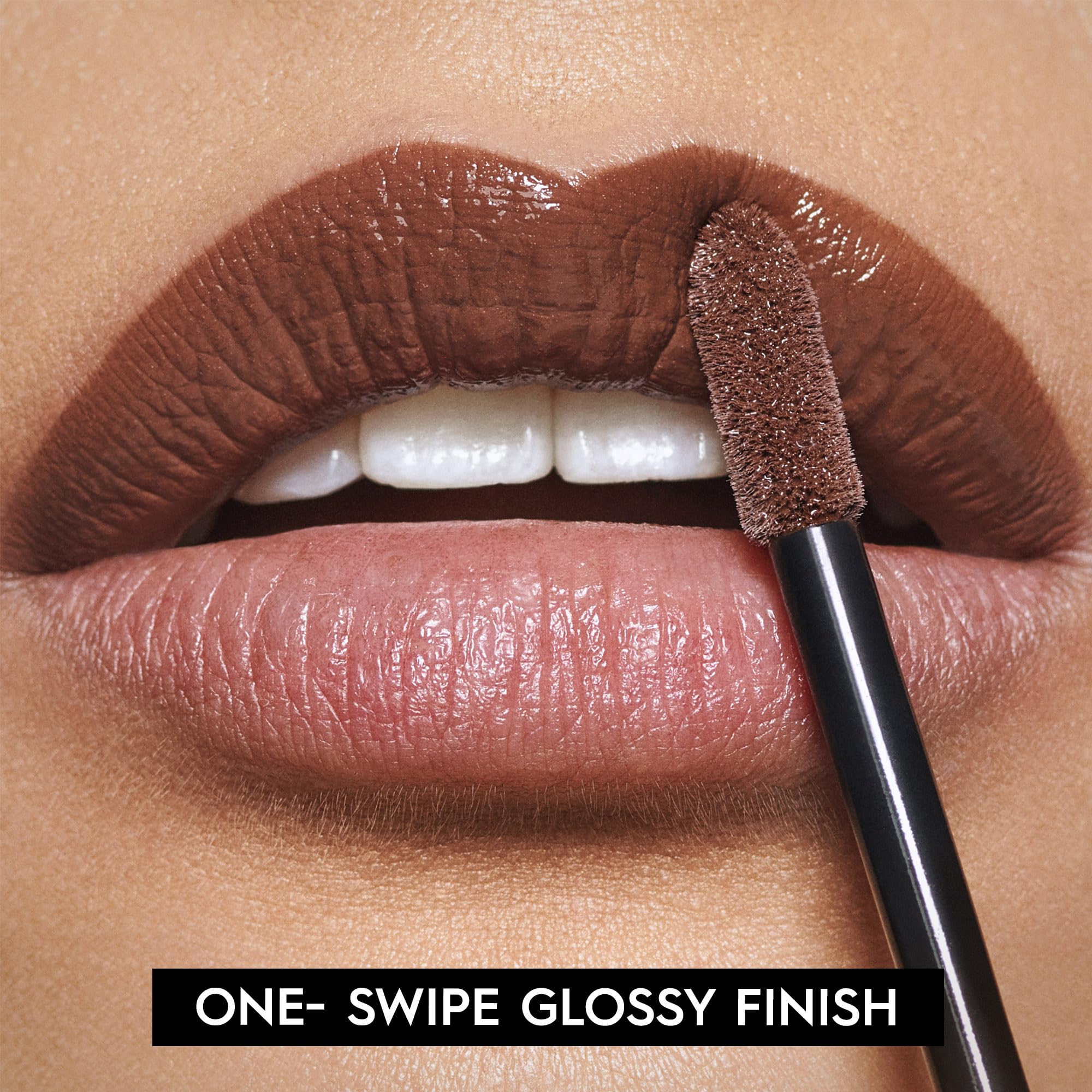 Urban Decay Vice Lip Bond Glossy Longwear Lipstick – Law of Attraction Toffee Nude | 16HR Transfer-Proof