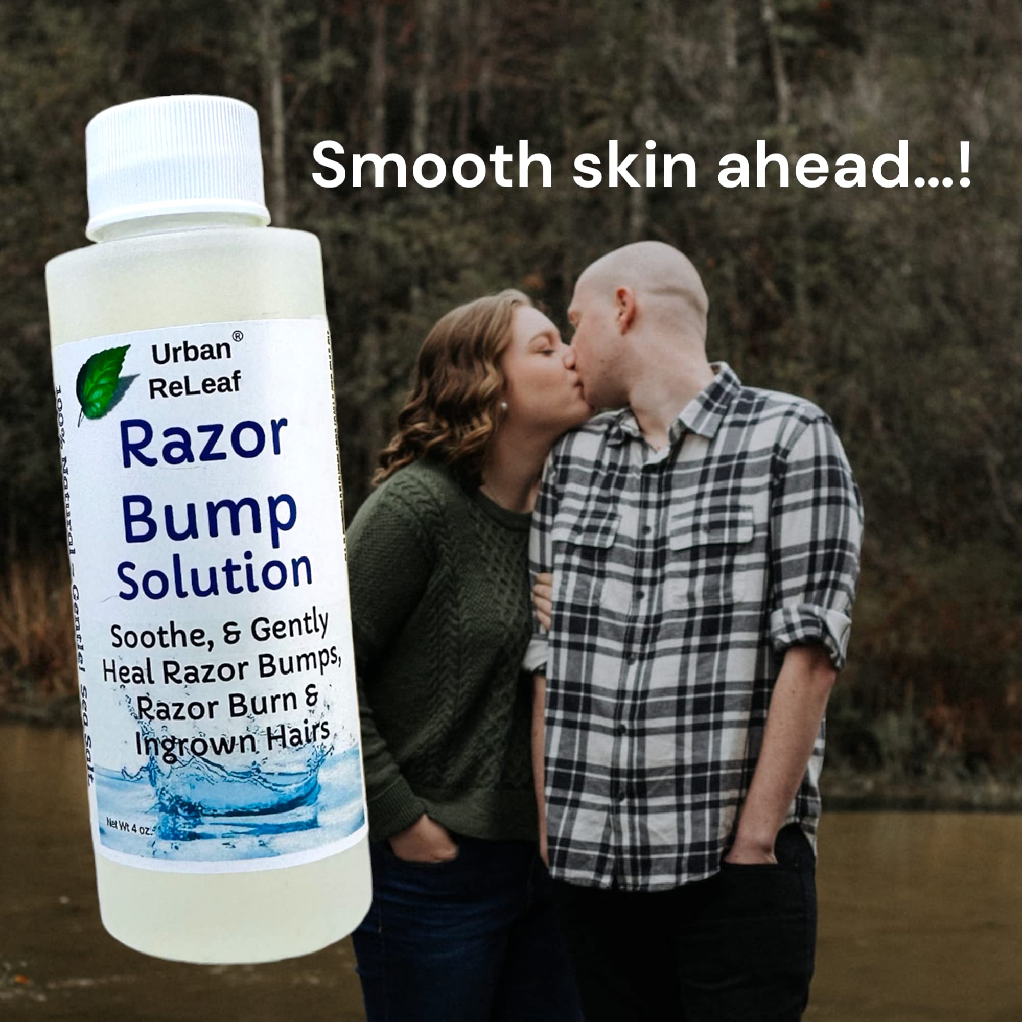 Urban ReLeaf Razor Bump Solution – Sea Salt & Aloe, Pack of 2, Made in USA