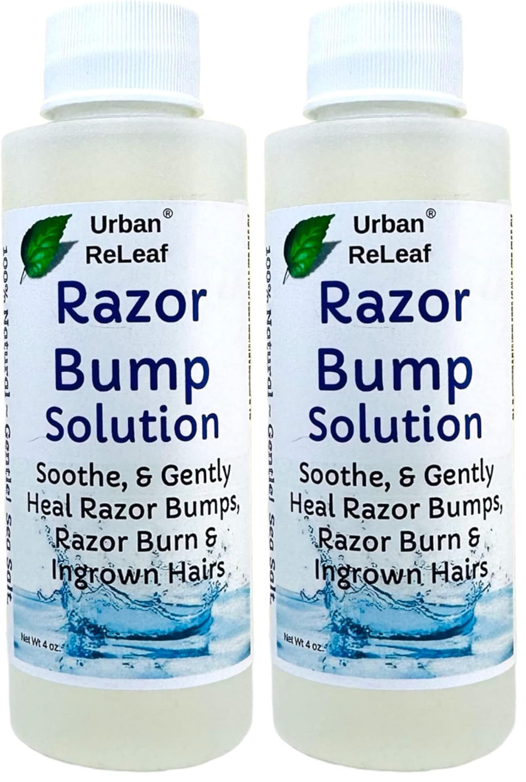 Urban ReLeaf Razor Bump Solution – Sea Salt & Aloe, Pack of 2, Made in USA