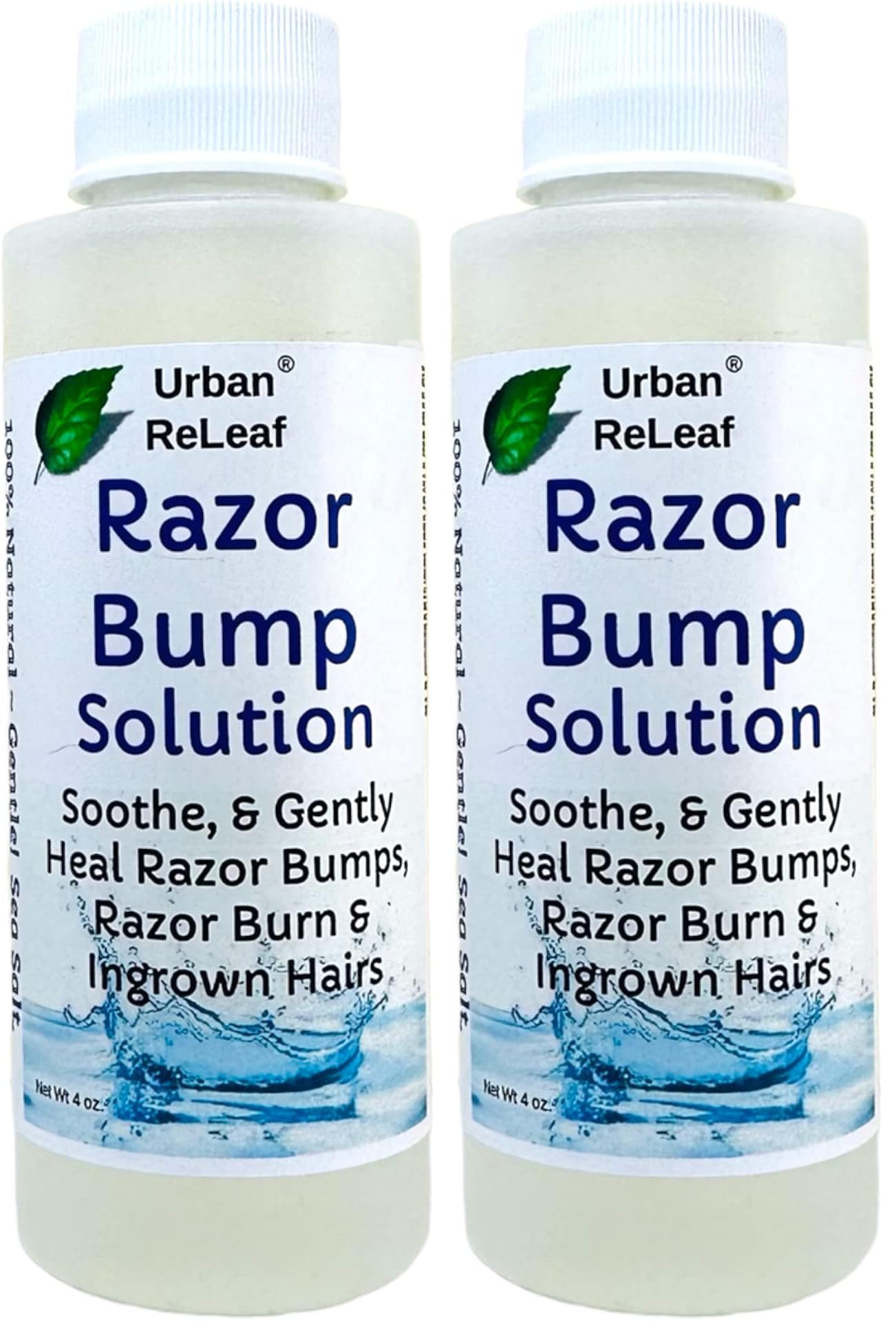 Urban ReLeaf Razor Bump Solution – Sea Salt & Aloe, Pack of 2, Made in USA