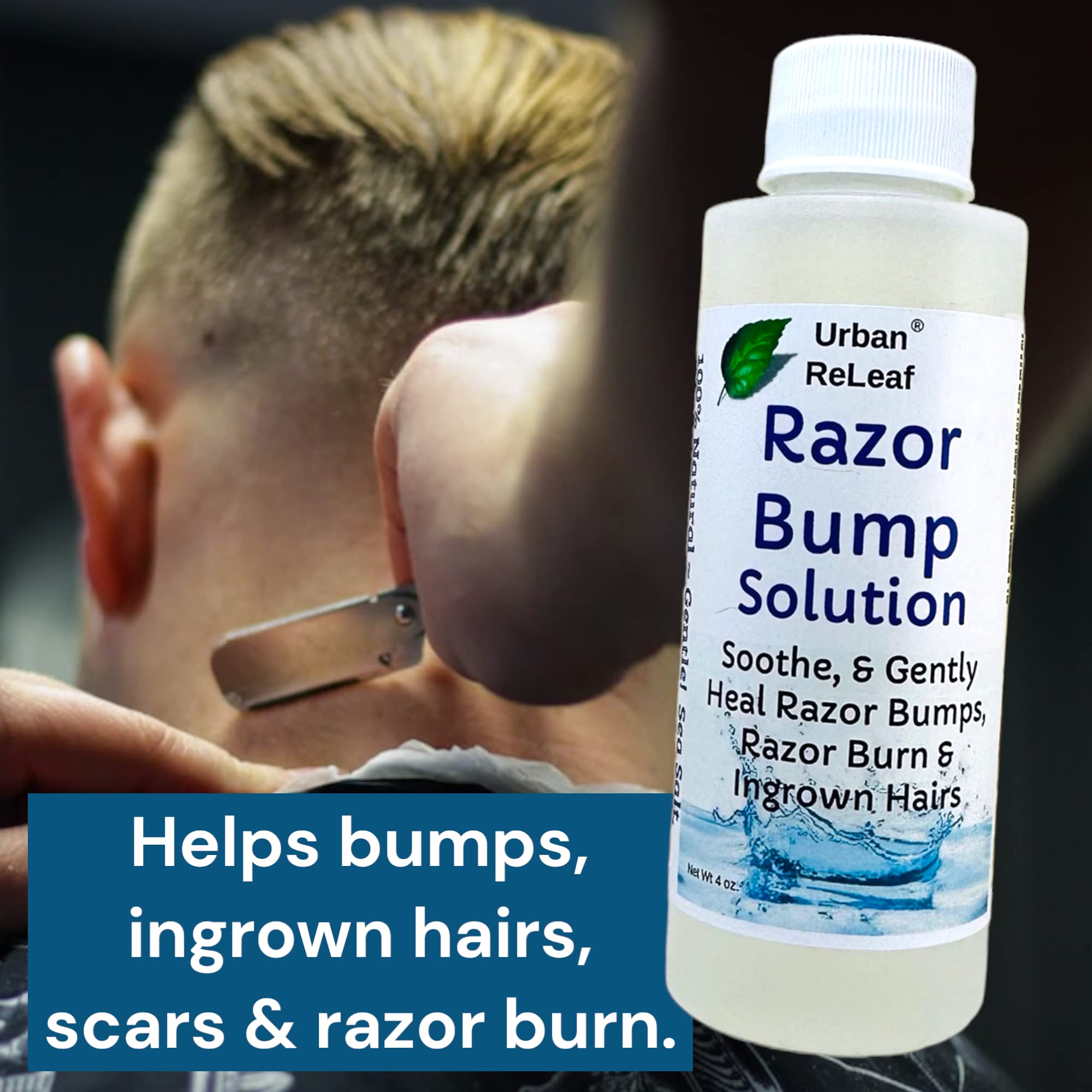 Urban ReLeaf Razor Bump Solution – Sea Salt & Aloe, Pack of 2, Made in USA
