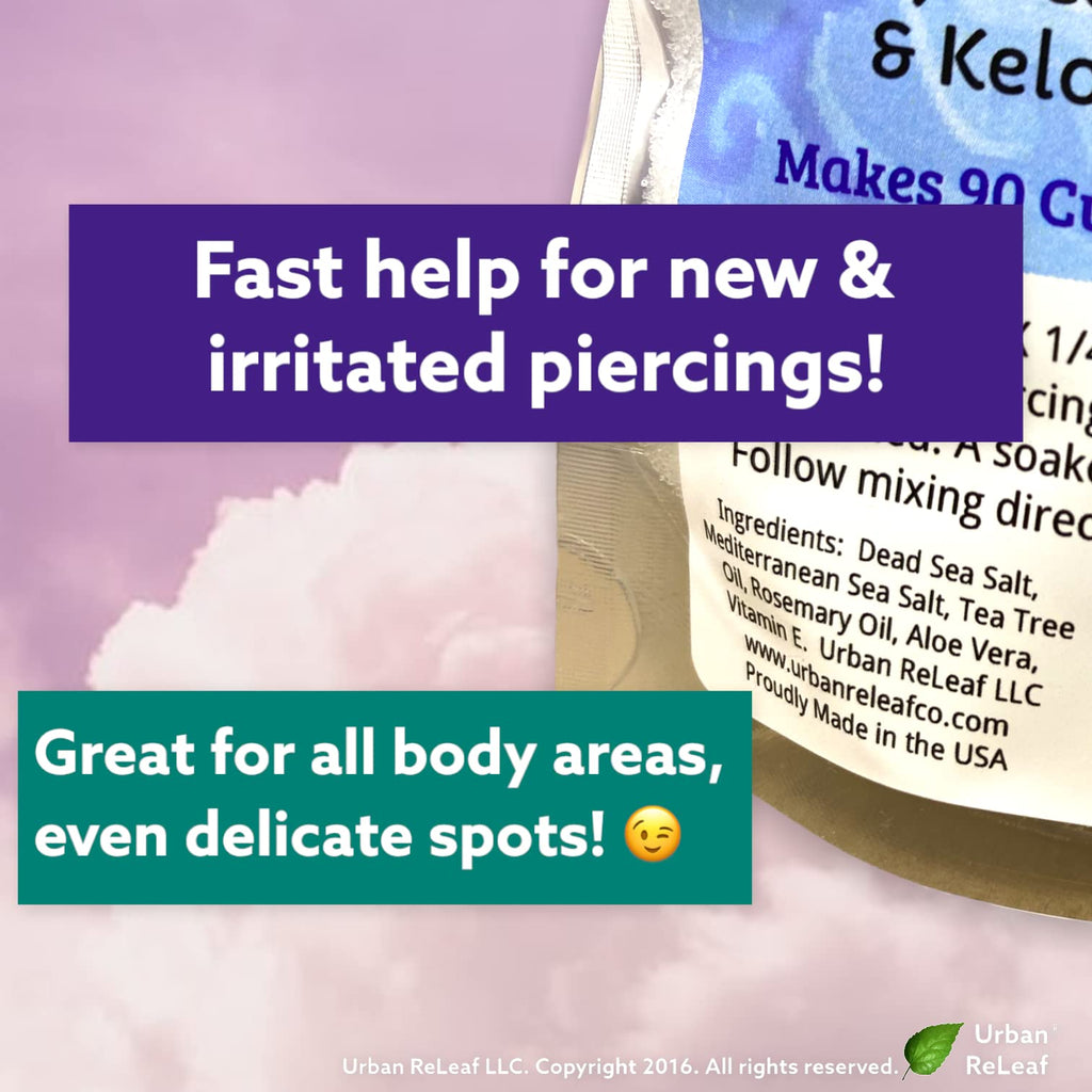 Urban ReLeaf Piercing Relief Sea Salt Concentrate Aftercare — 6 oz, Makes 90 Cups