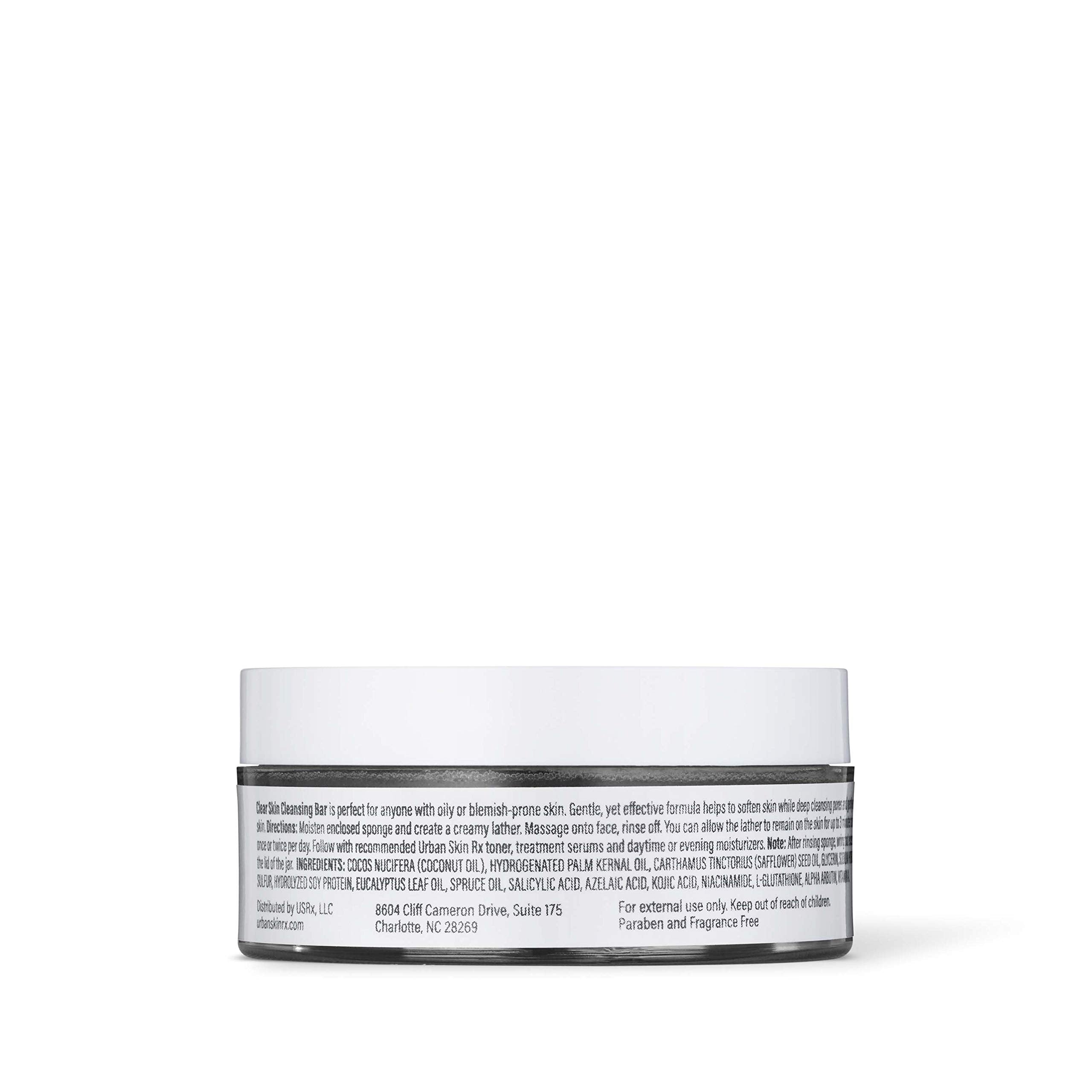 Urban Skin Rx Clear Skin 3-in-1 Daily Treatment Cleansing Bar – Exfoliator, Mask & Clarifier (2.0 oz)