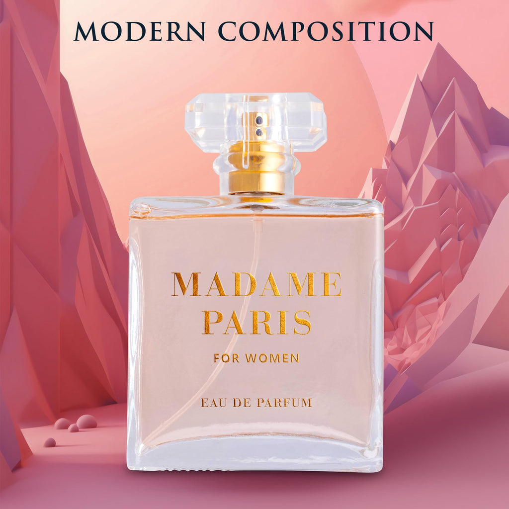 Madame Paris for Women Eau de Parfum – URBAN COLLECTION, 3.4 oz | Jasmine & May Rose