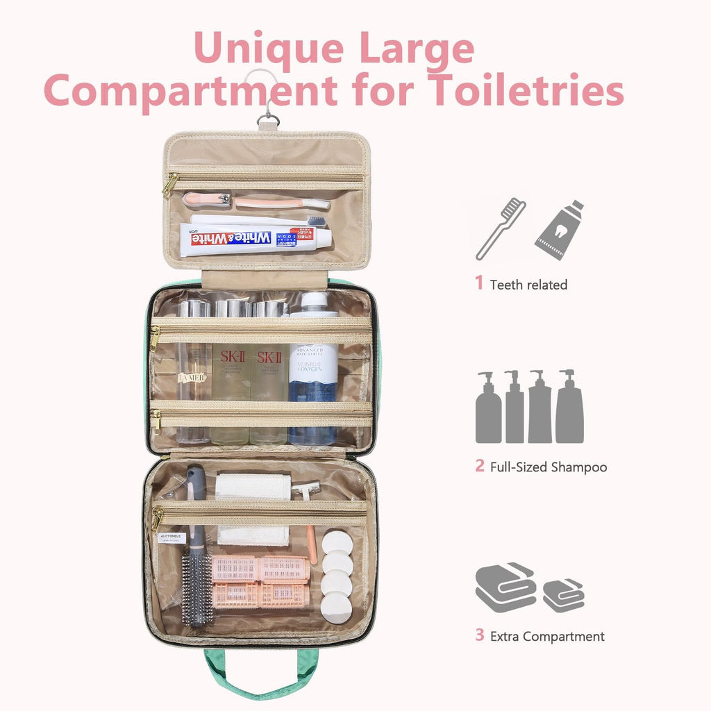 urophylla Detachable Travel Toiletry Bag for Women | Large Hanging Organizer for Travel