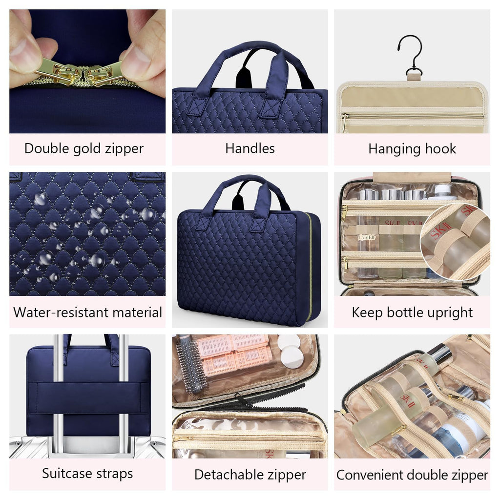 urophylla Detachable Travel Toiletry Bag for Women | Large Hanging Organizer for Travel