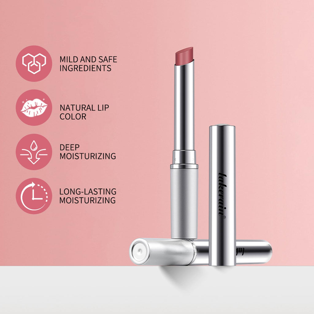 URQT Honey Lipstick Tinted Lip Balm – 2Pcs Black & Pink, Moisturizing Sheer Lip Tint with Natural Shine