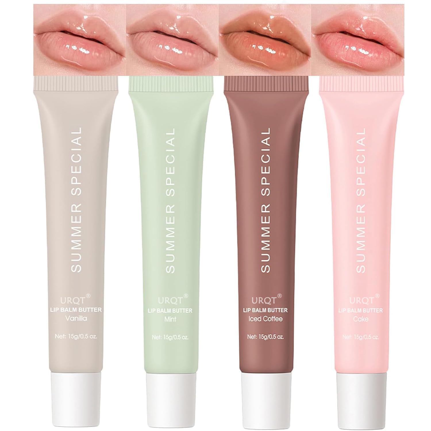 URQT 4PCS Summer Special Lip Butter Balm – Hydrating, Nourishing Lip Care