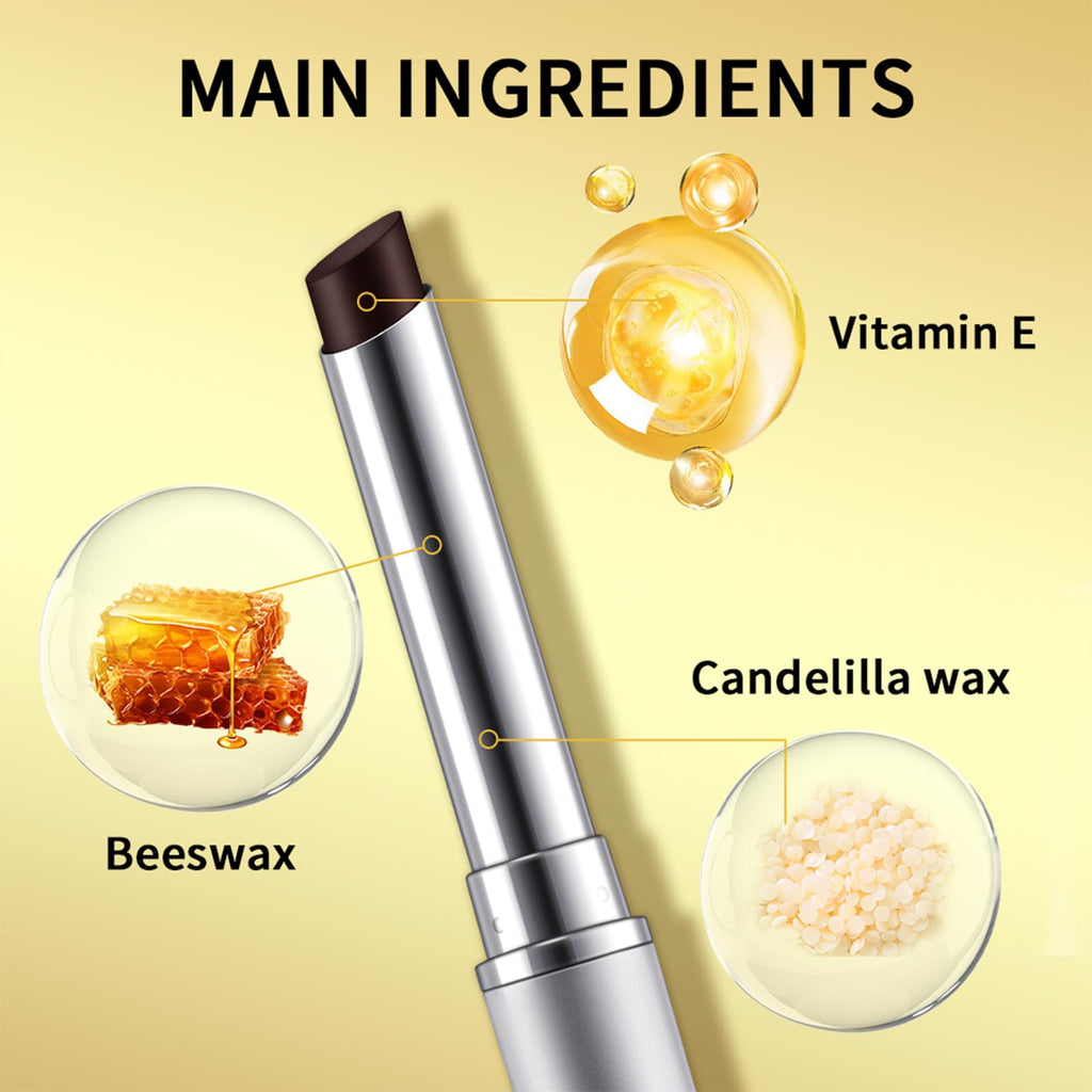 URQT 2Pcs Honey Lipstick – Dark Cherry Tint, Hydrating Sheer Lip Balm